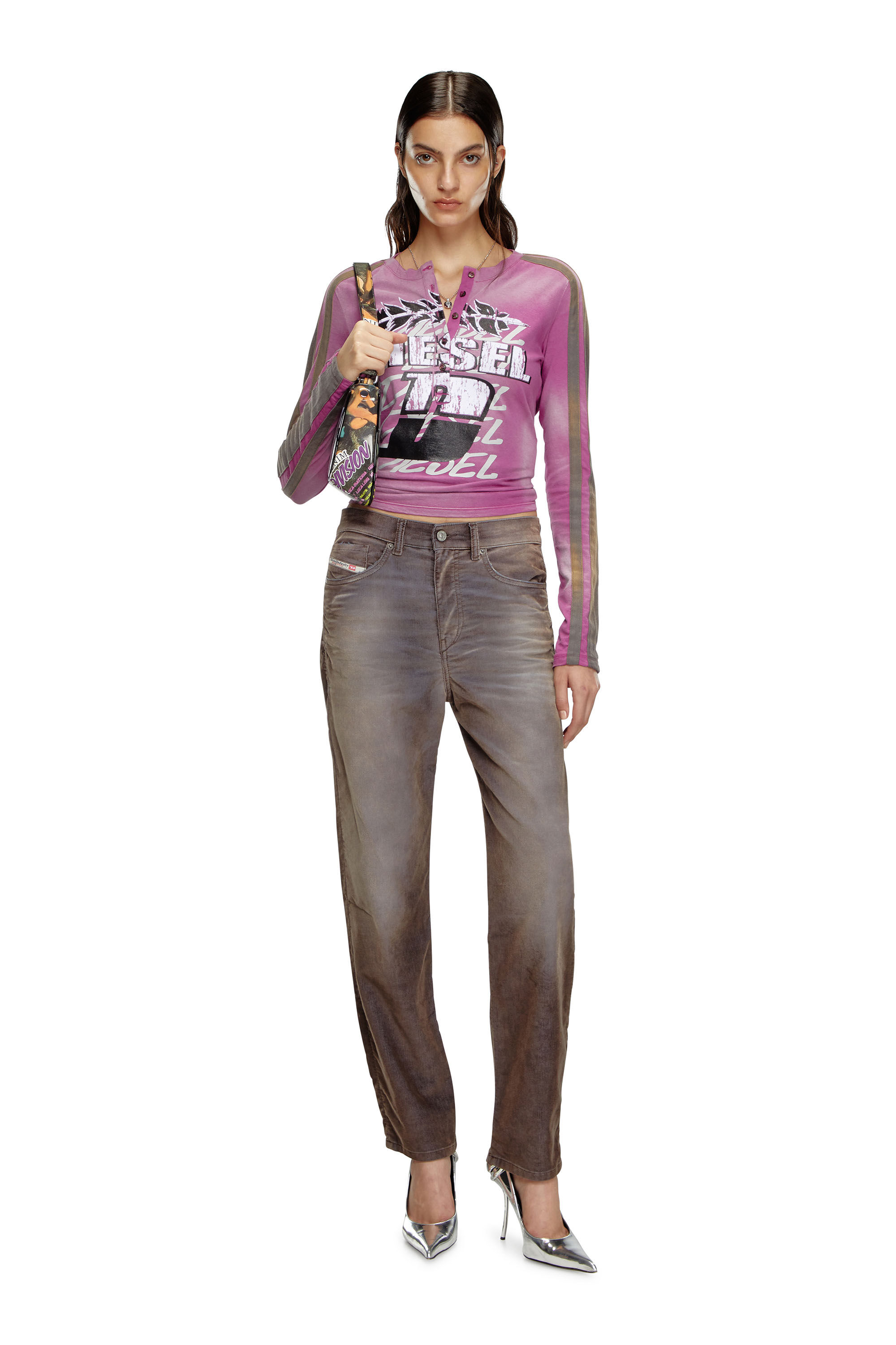 Diesel - Regular Jeans 2016 D-Air 003II Donna, Grigio - Image 1