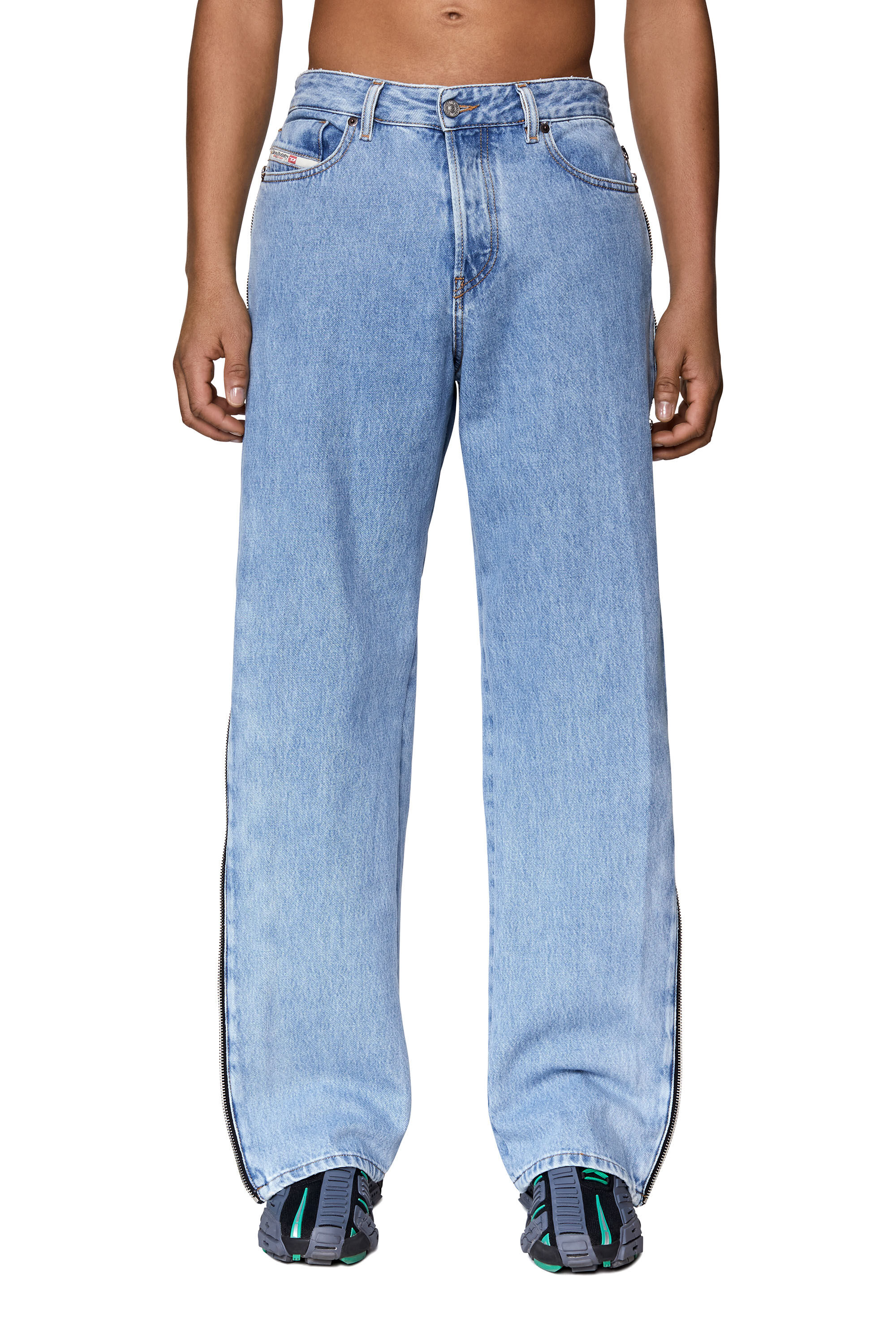Diesel - 1955 D-Rekiv 09D17 Straight Jeans, Blu Chiaro - Image 3