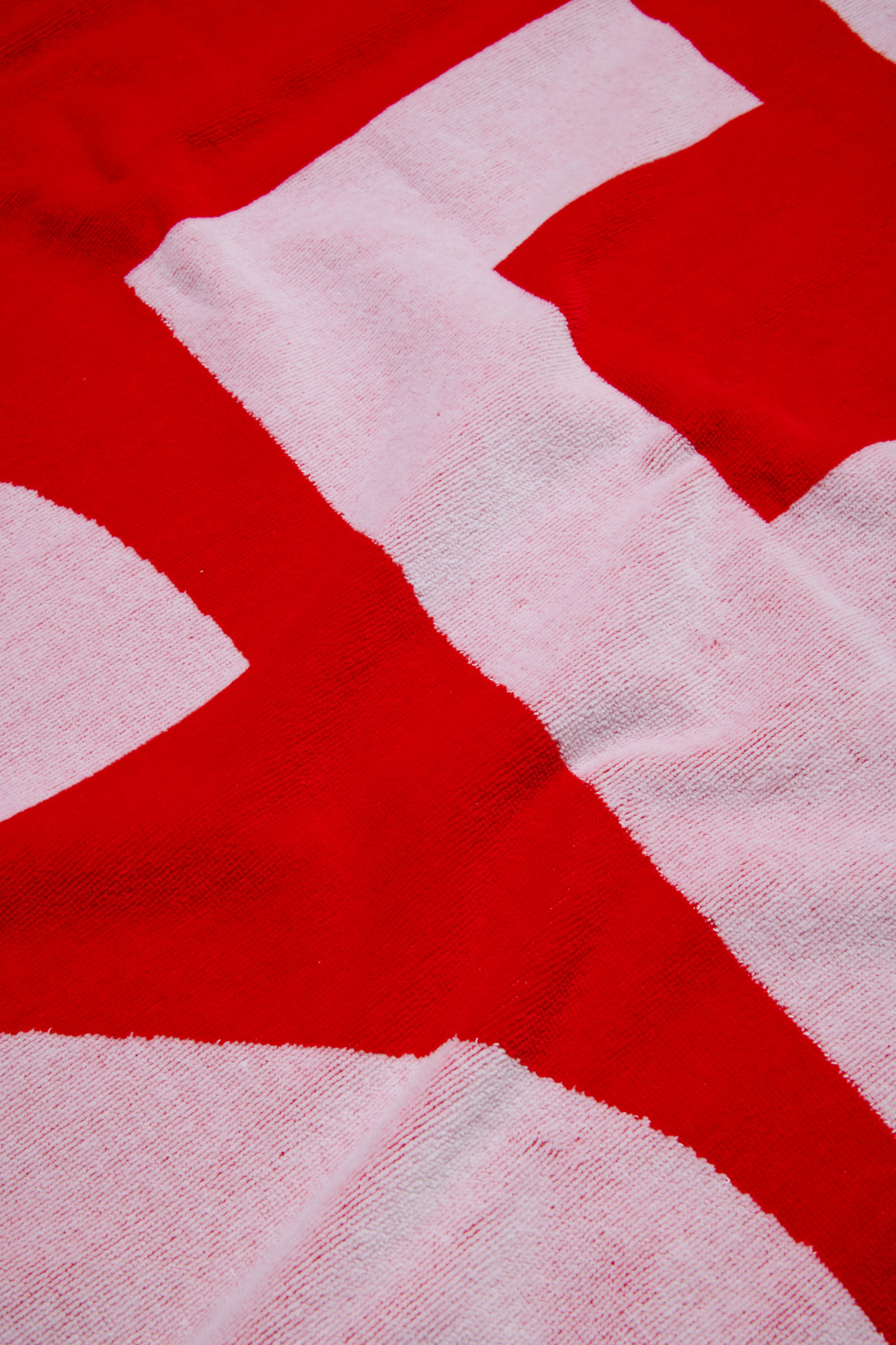 Diesel - HELMY, Asciugamano in cotone con maxi logo Unisex in Rosso - 3