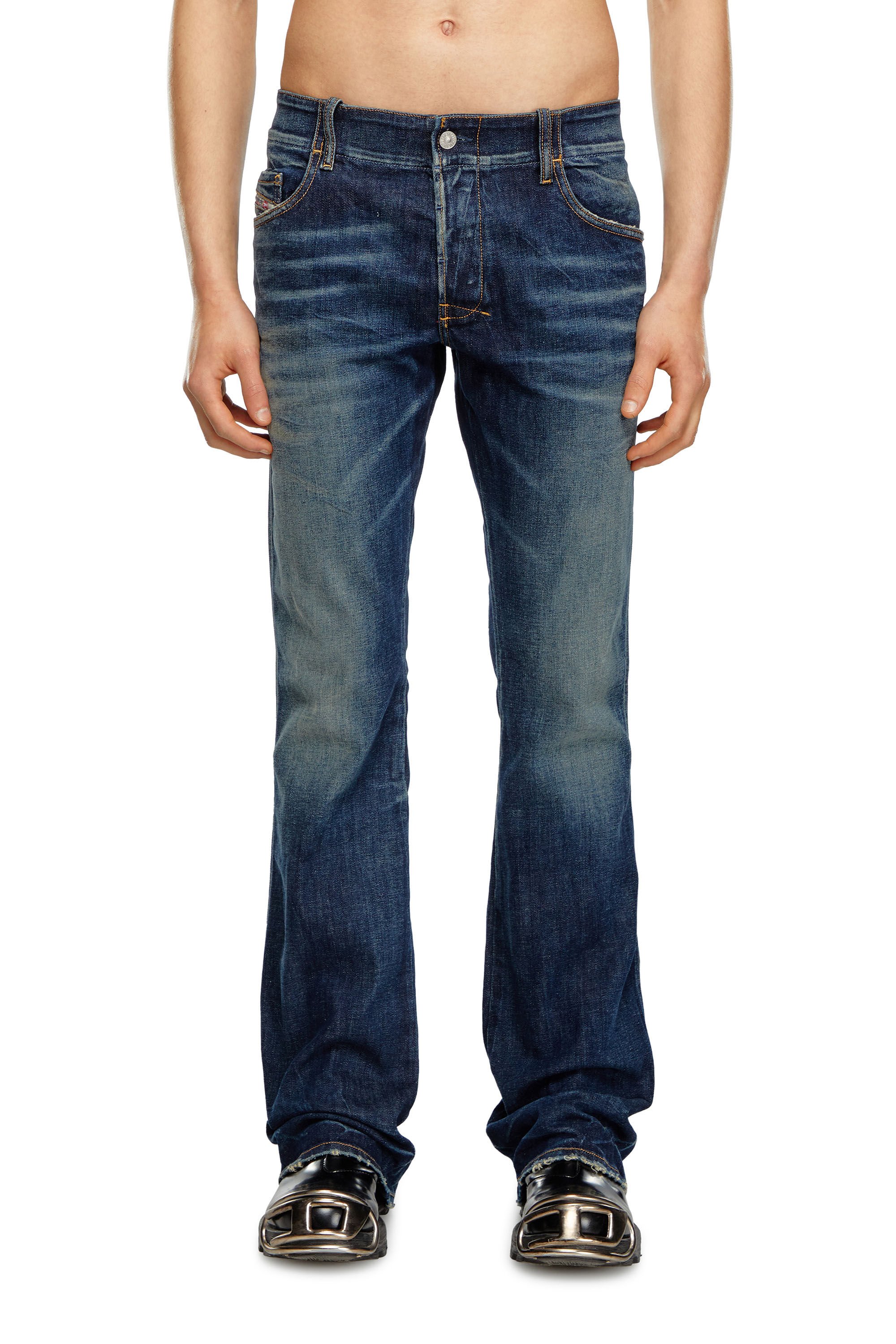 Diesel - Man Bootcut Jeans D-Backler 09H79, Dark Blue - Image 3