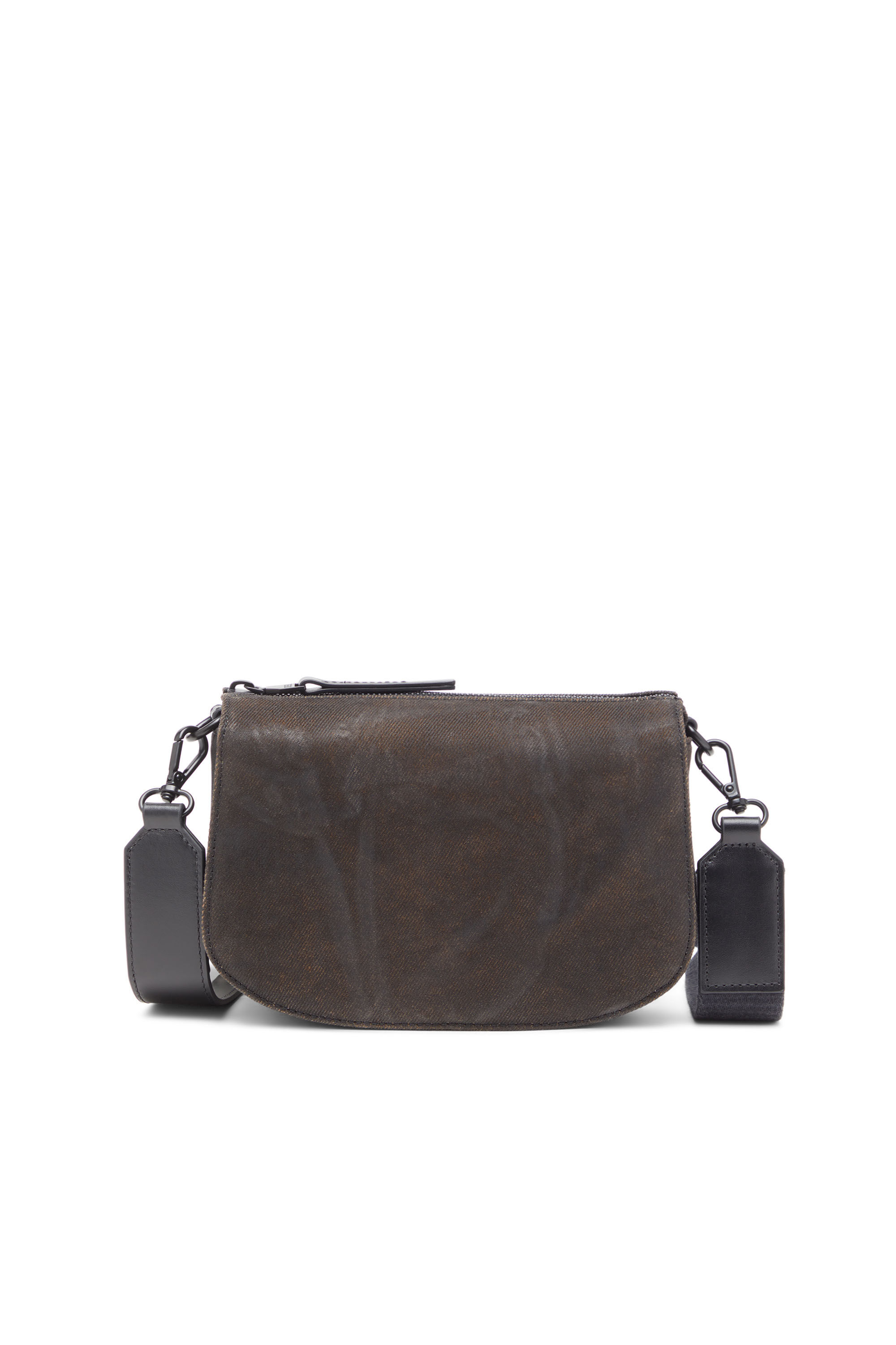 Diesel - 1DR CAMERA BAG, 1DR-Camera bag in denim flock Uomo in Nero - 3