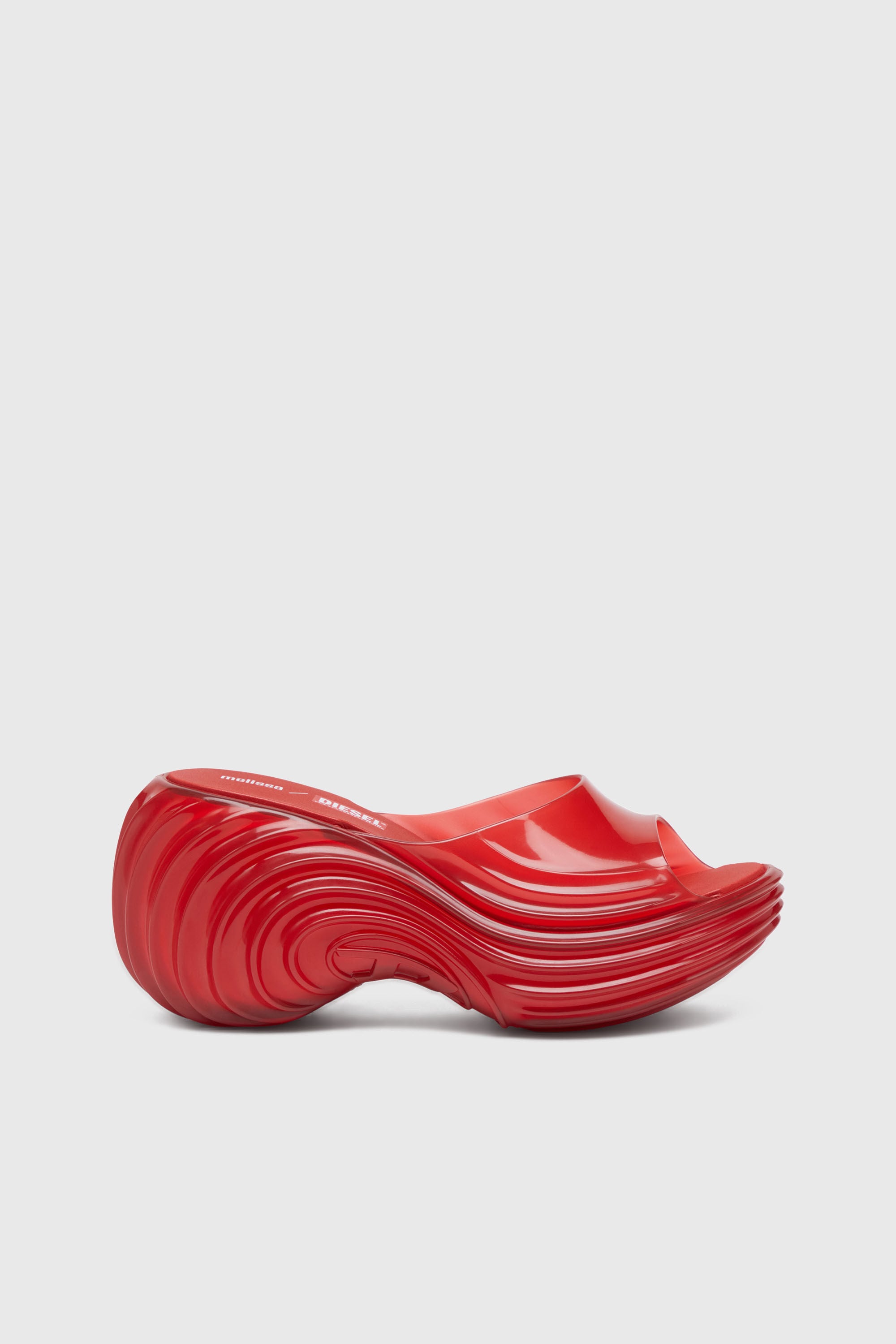 Diesel - MELISSA QUANTUM PLATFORM, Mule platform in Melflex&reg; Donna in Rosso - 1