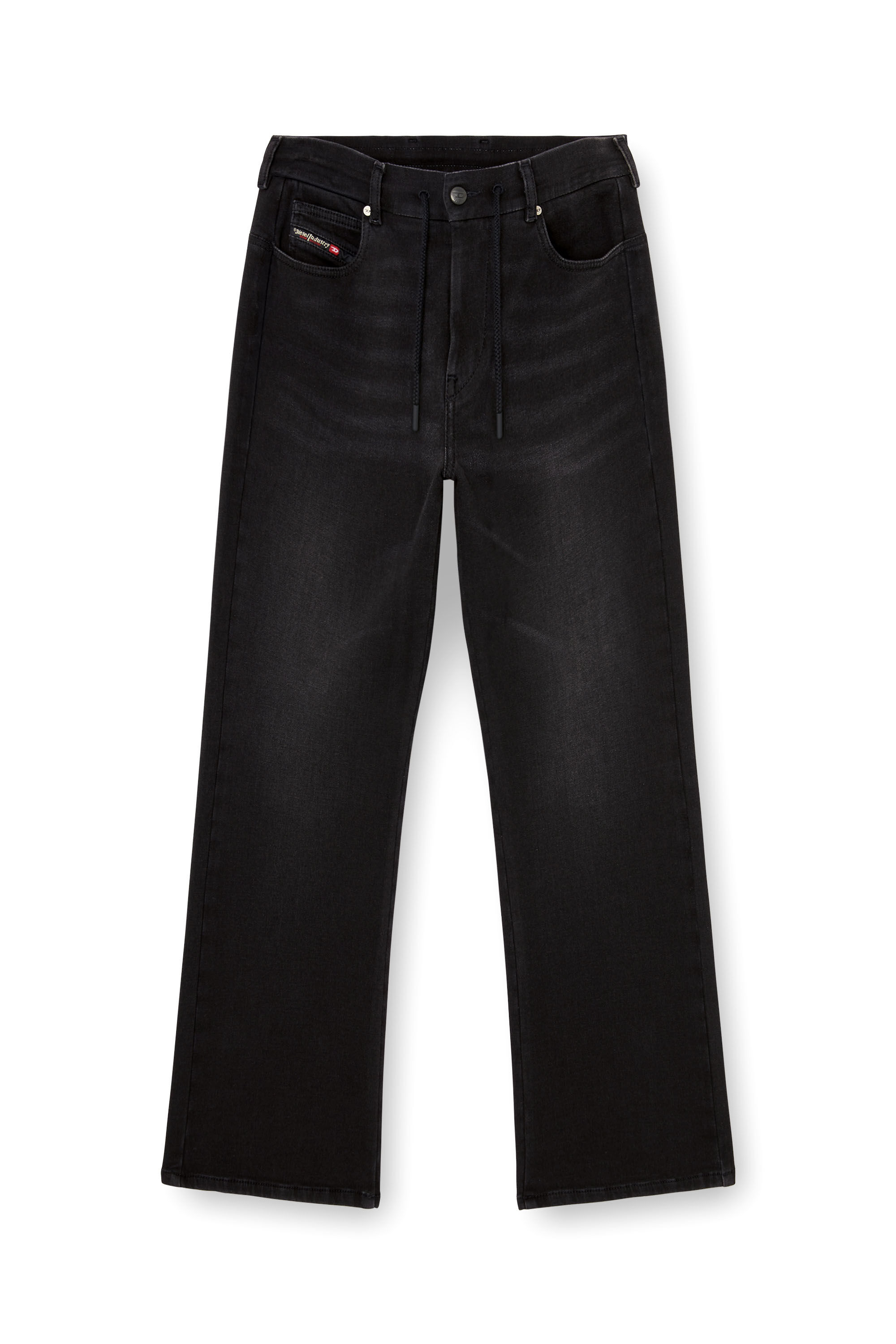 Diesel - Regular 2071 D-Meel Joggjeans&reg; 09P90 Donna, Nero/Grigio scuro - Image 4