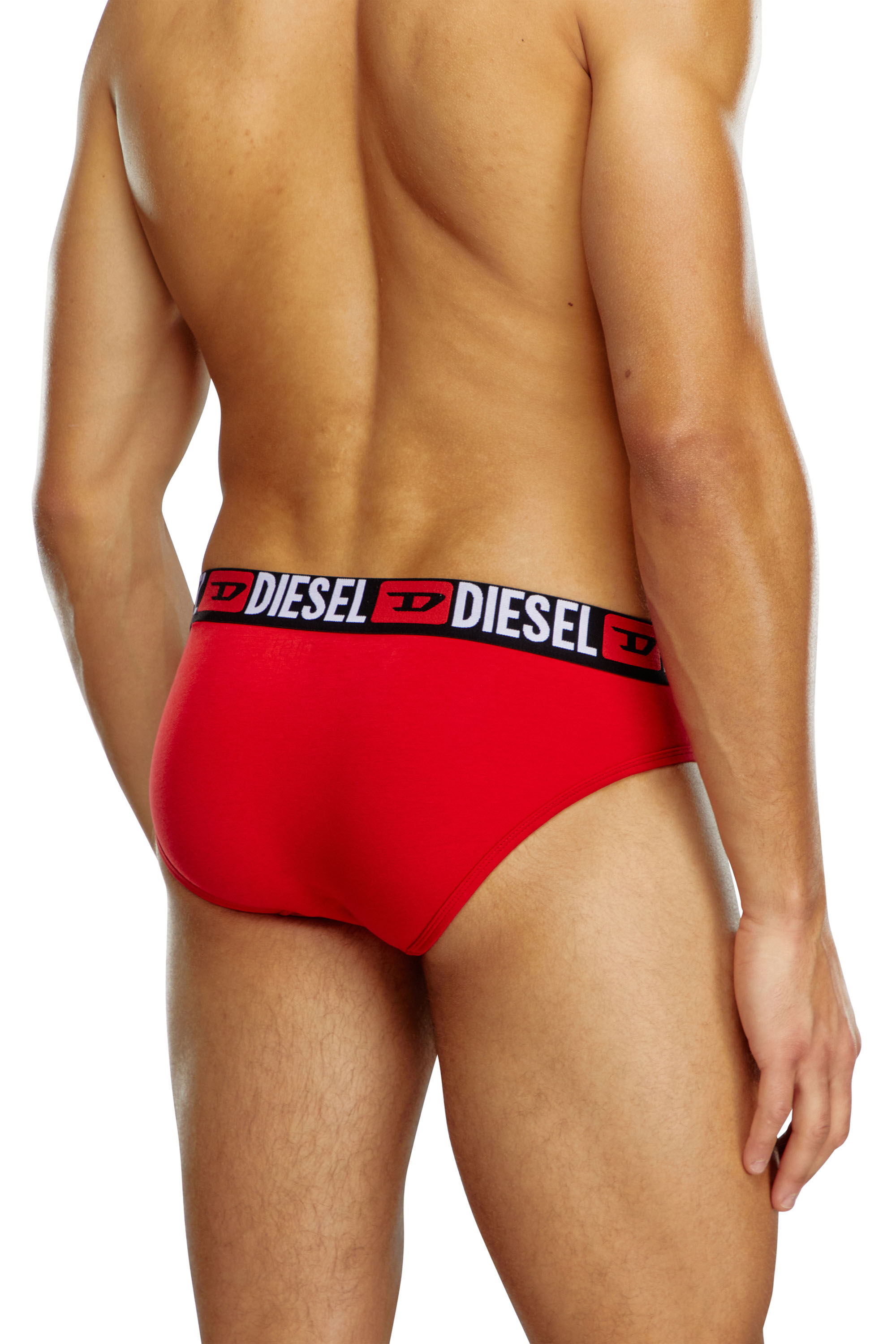 Diesel - UMBR-ANDRETHREEPACK, Set di tre slip a tinta unita Uomo in Multicolor - 4