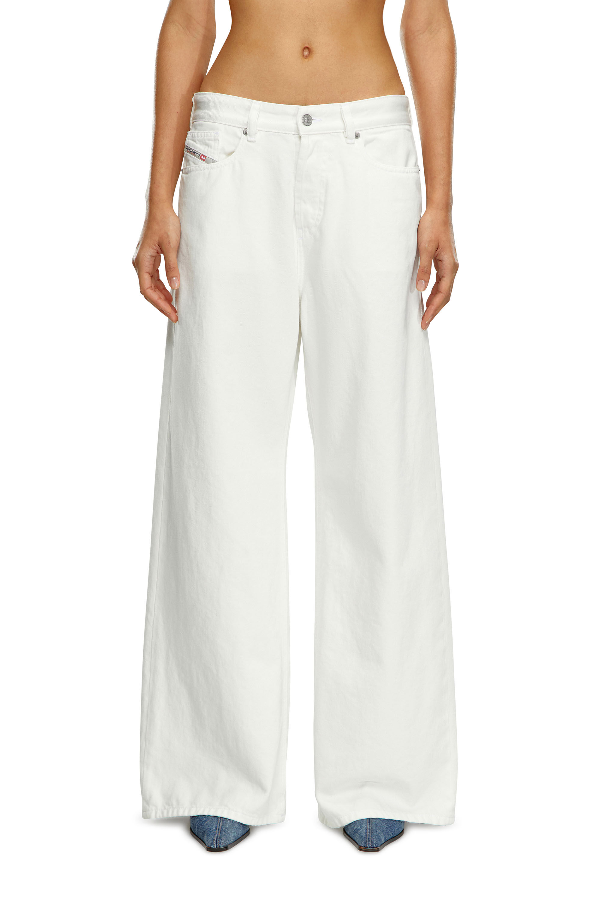 Diesel - Woman Straight Jeans 1996 D-Sire 09I41, White - Image 3
