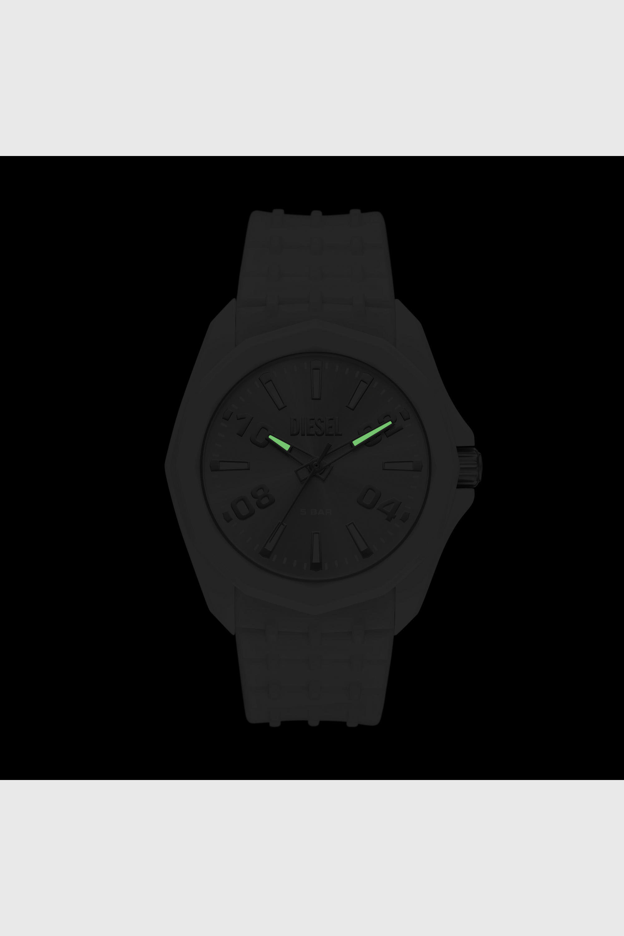 Diesel - DZ2244 WATCH, Man's Stinger white silicone watch in White - 5
