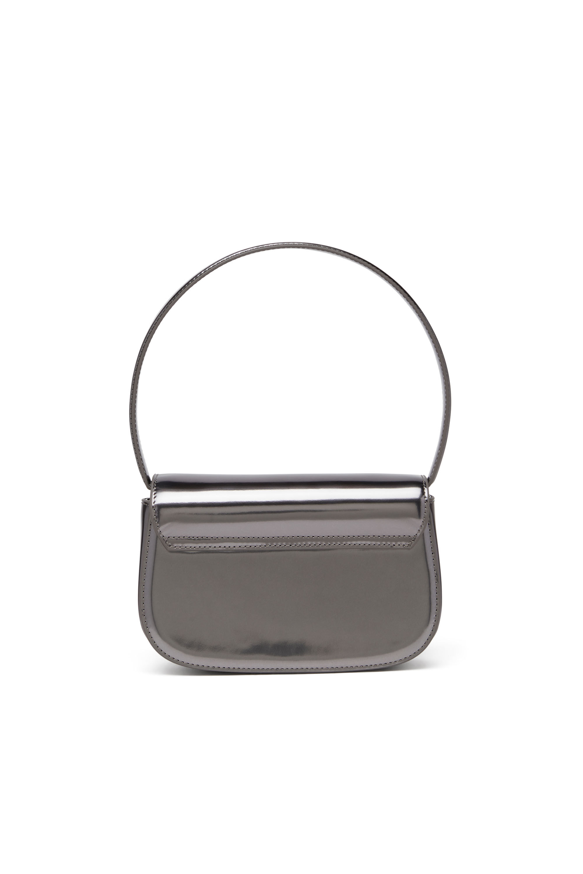 Diesel - 1DR, 1DR-Iconica borsa a spalla in pelle specchiata Donna in Grigio - 3