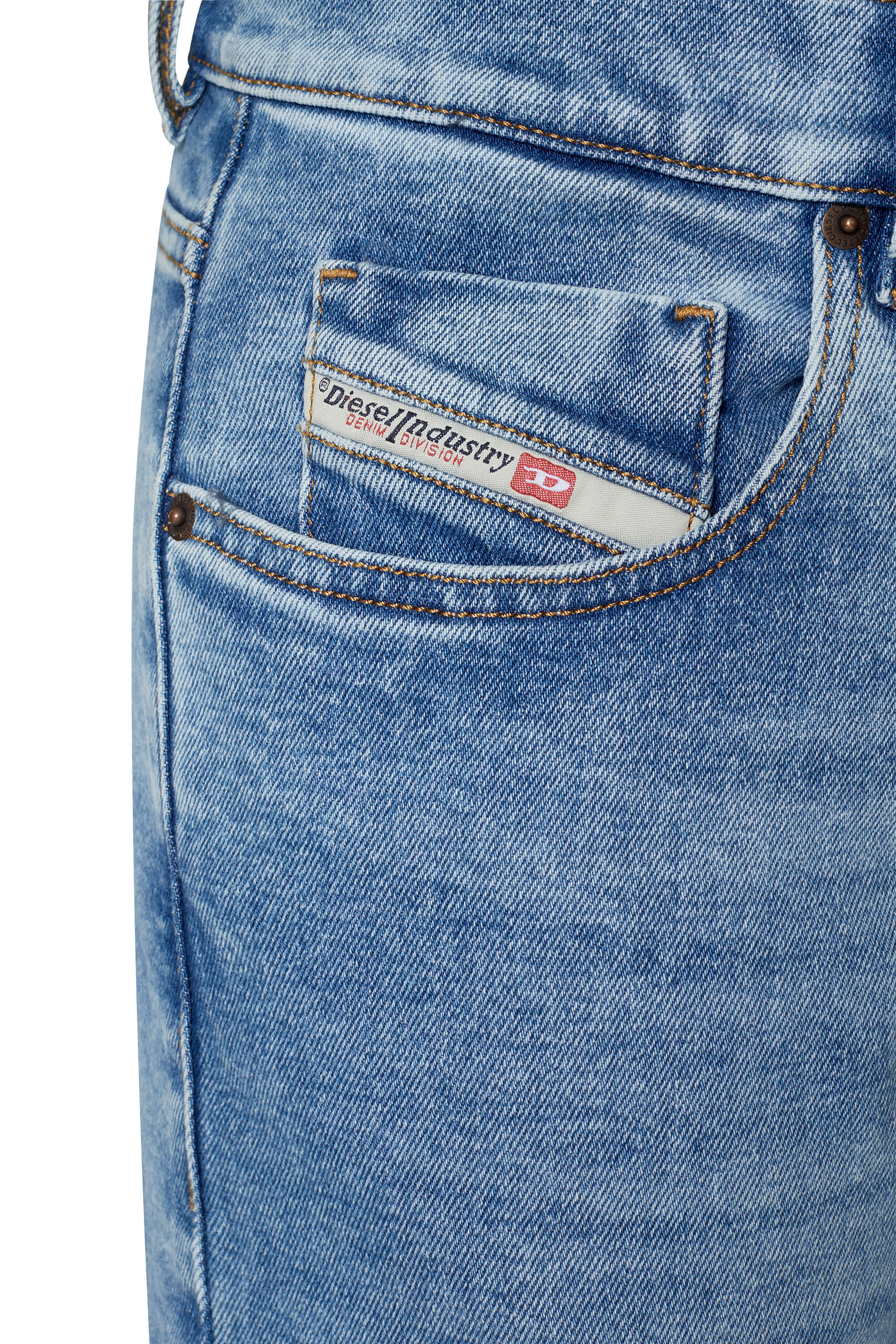 Diesel - 2019 D-STRUKT 09B92 Slim Jeans, Blu Chiaro - Image 6
