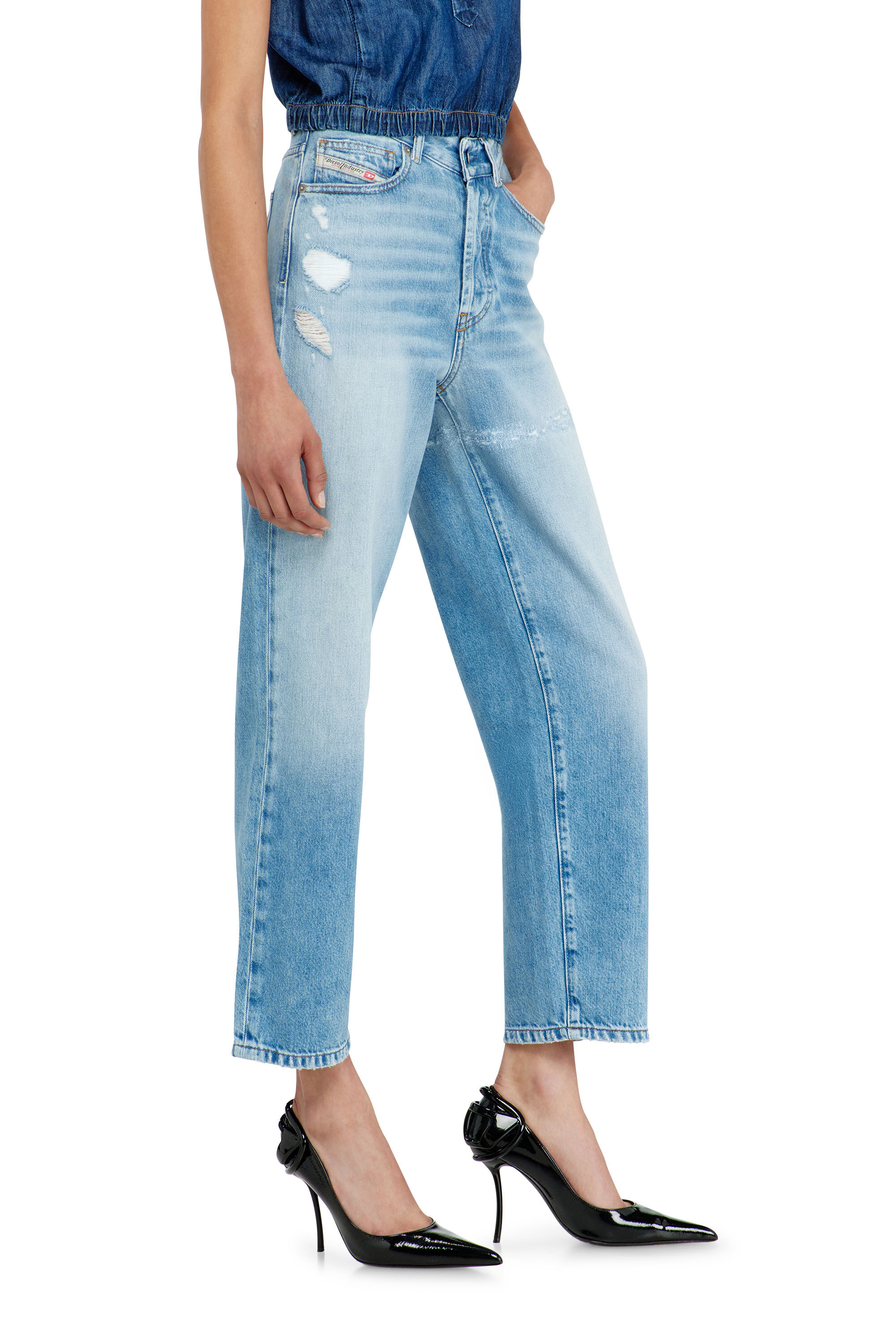 Diesel - Regular Jeans 1981 D-Went 09P49 Donna, Blu Chiaro - Image 7