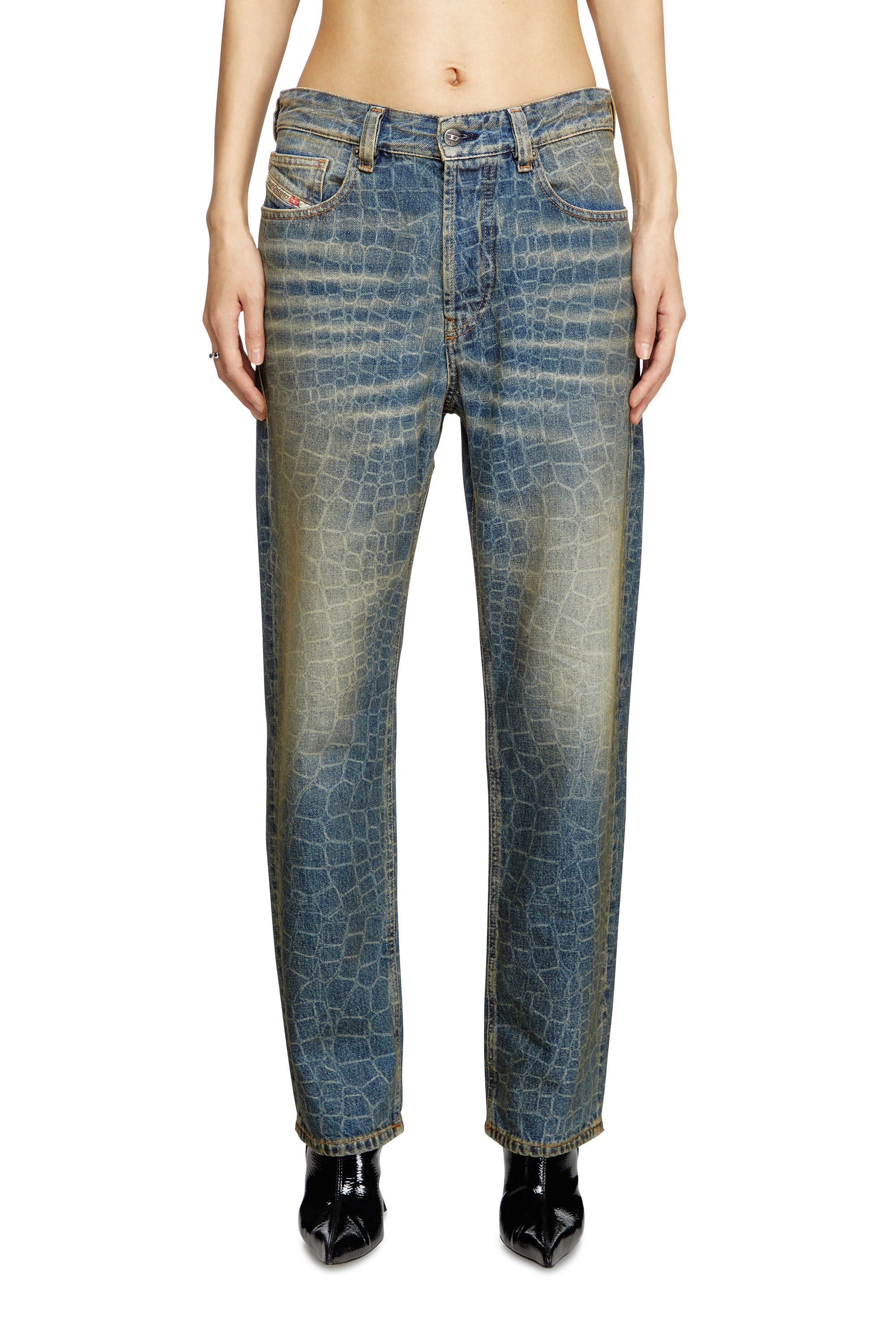 Diesel - Woman's Regular Jeans 1988 D-Ark 007BU, Dark Blue - 3