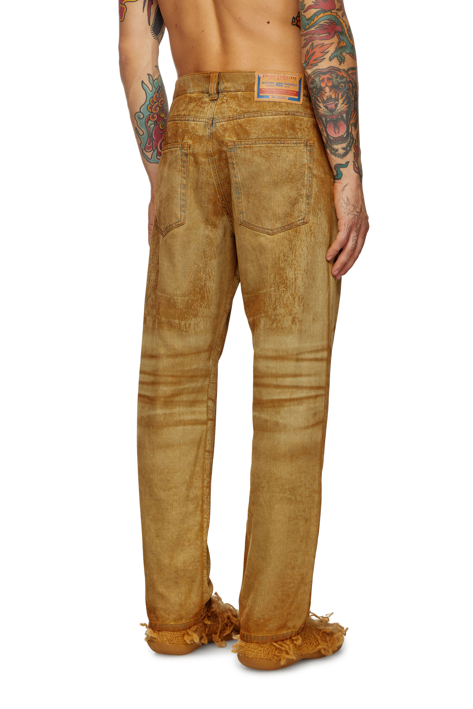 Diesel - Straight Jeans 2010 D-Macs 0AJET Uomo, Marrone Chiaro - Image 4