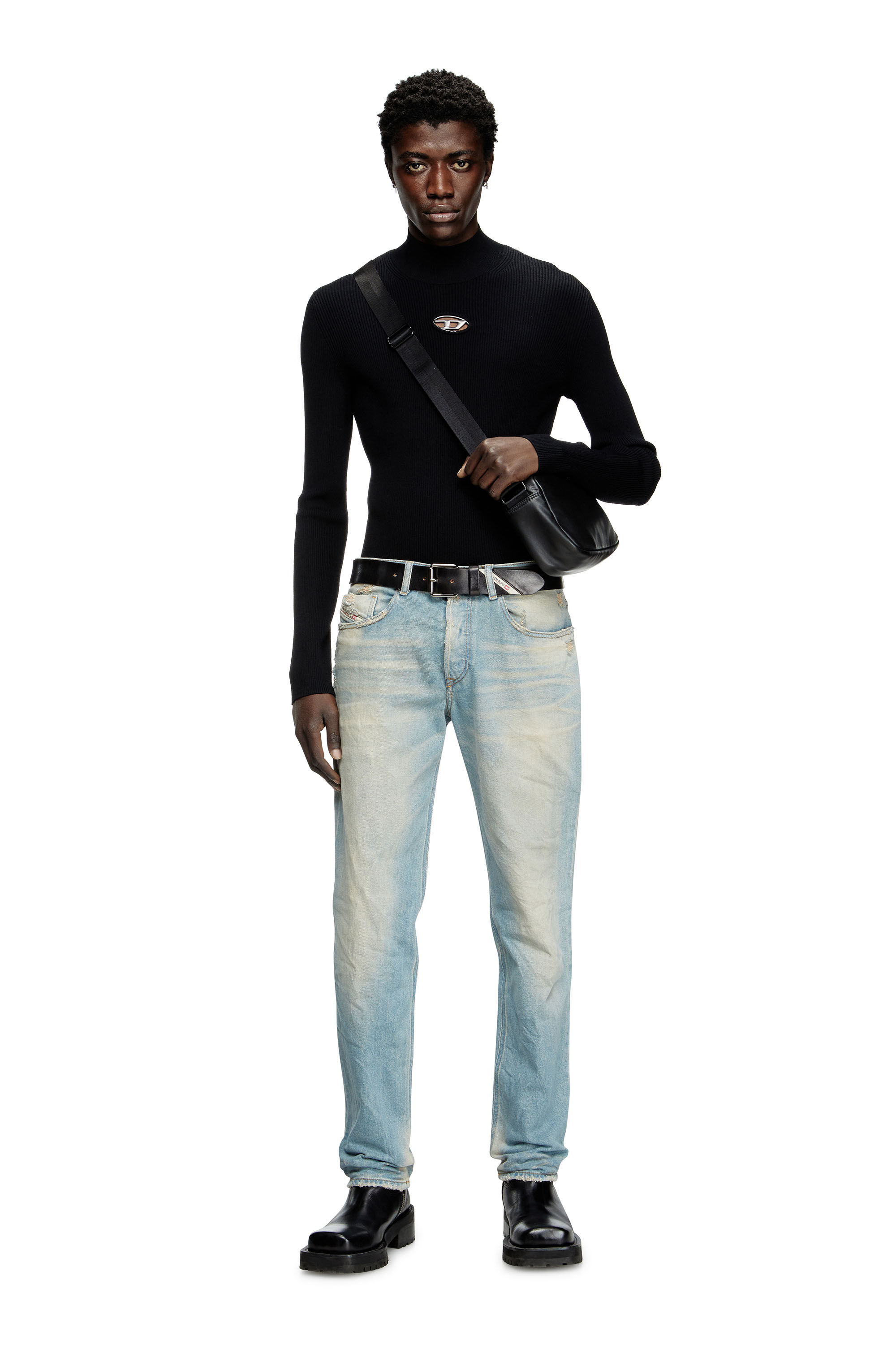 Diesel - Regular Jeans 2023 D-Finitive 09L23 Uomo, Blu Chiaro - Image 1