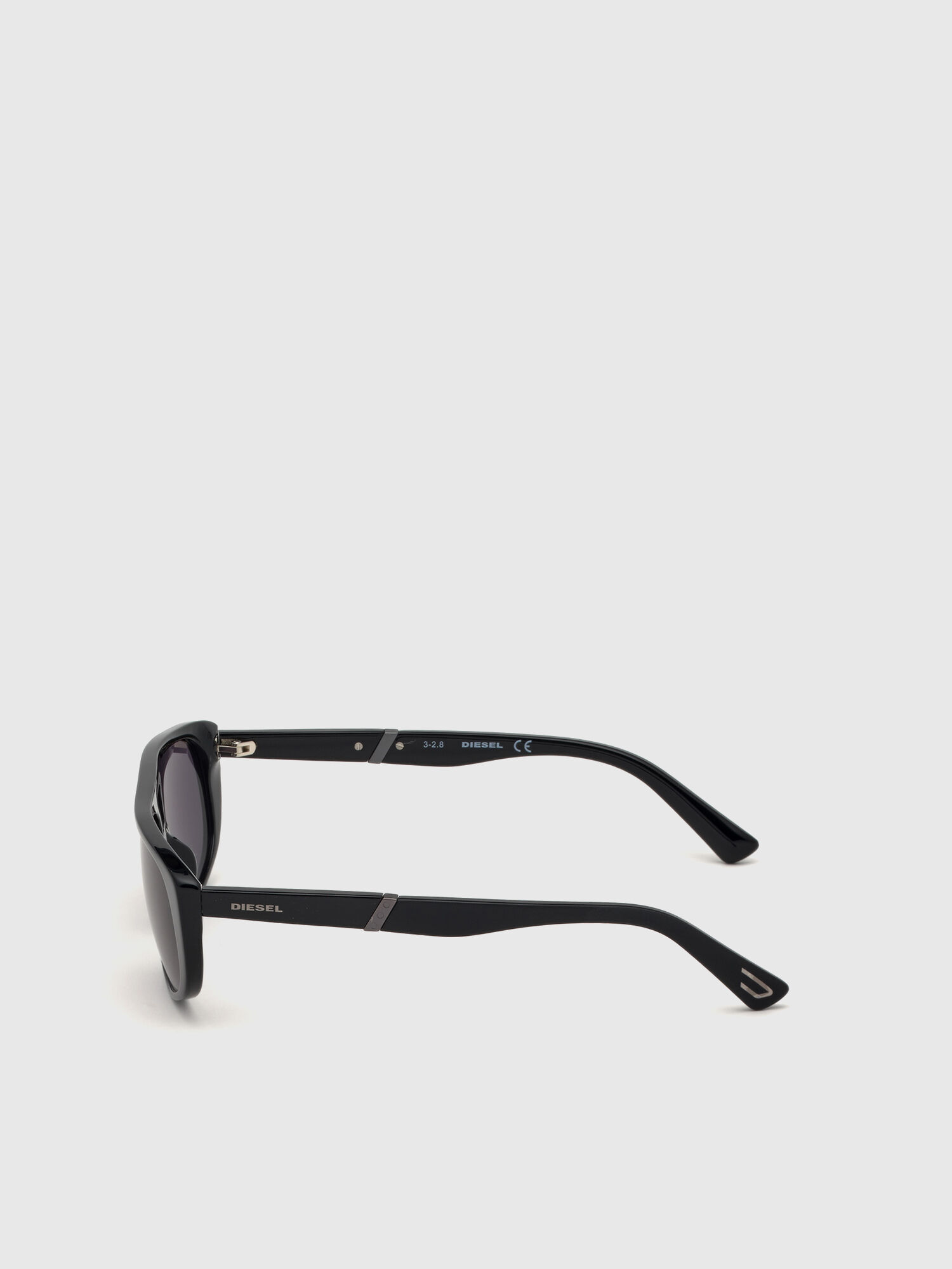 Diesel - DL0306, Occhiale da sole navigator unisex in acetato Unisex in Nero - 3