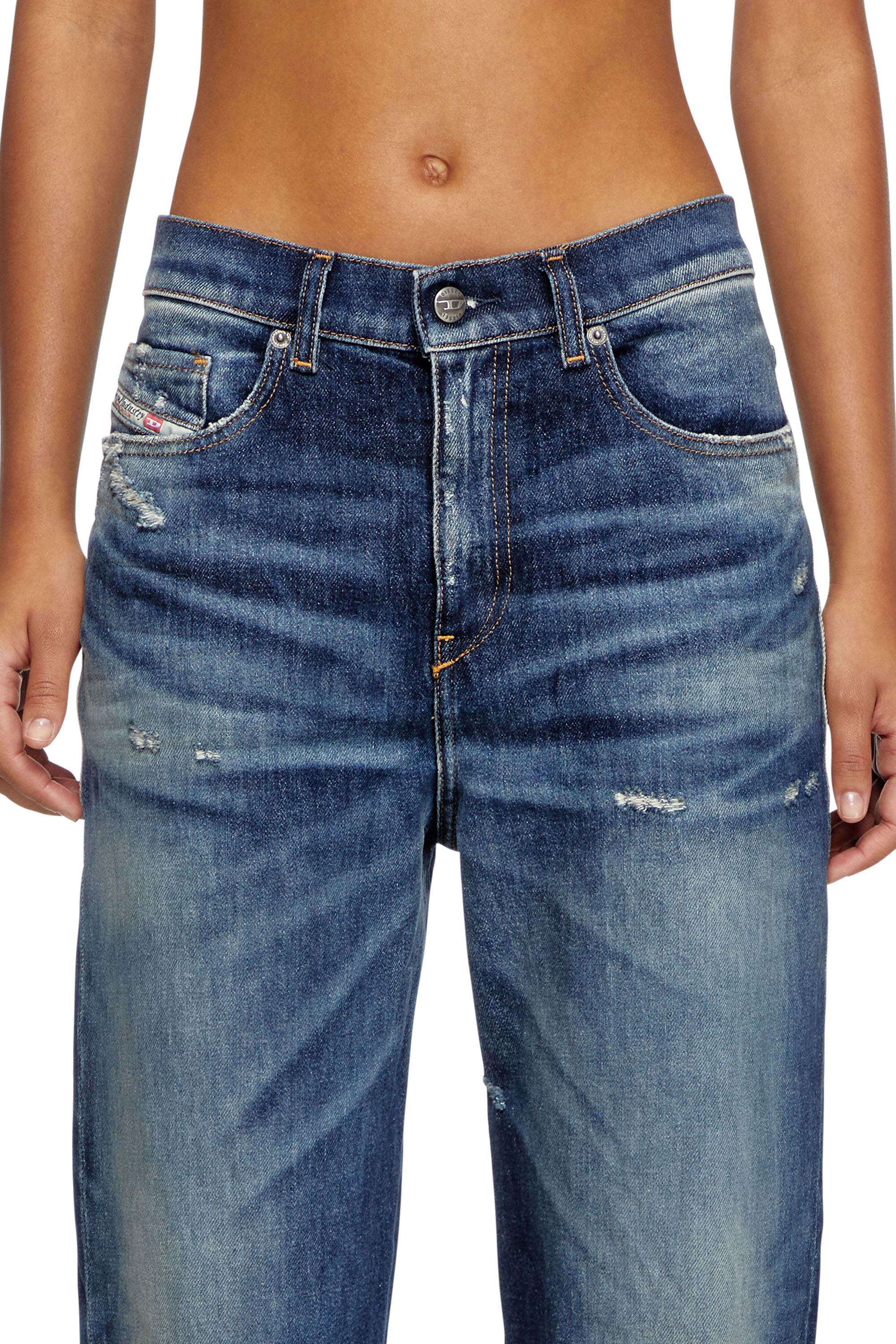 Diesel - Regular Jeans 2016 D-Air 09J56 Donna, Blu Scuro - Image 5
