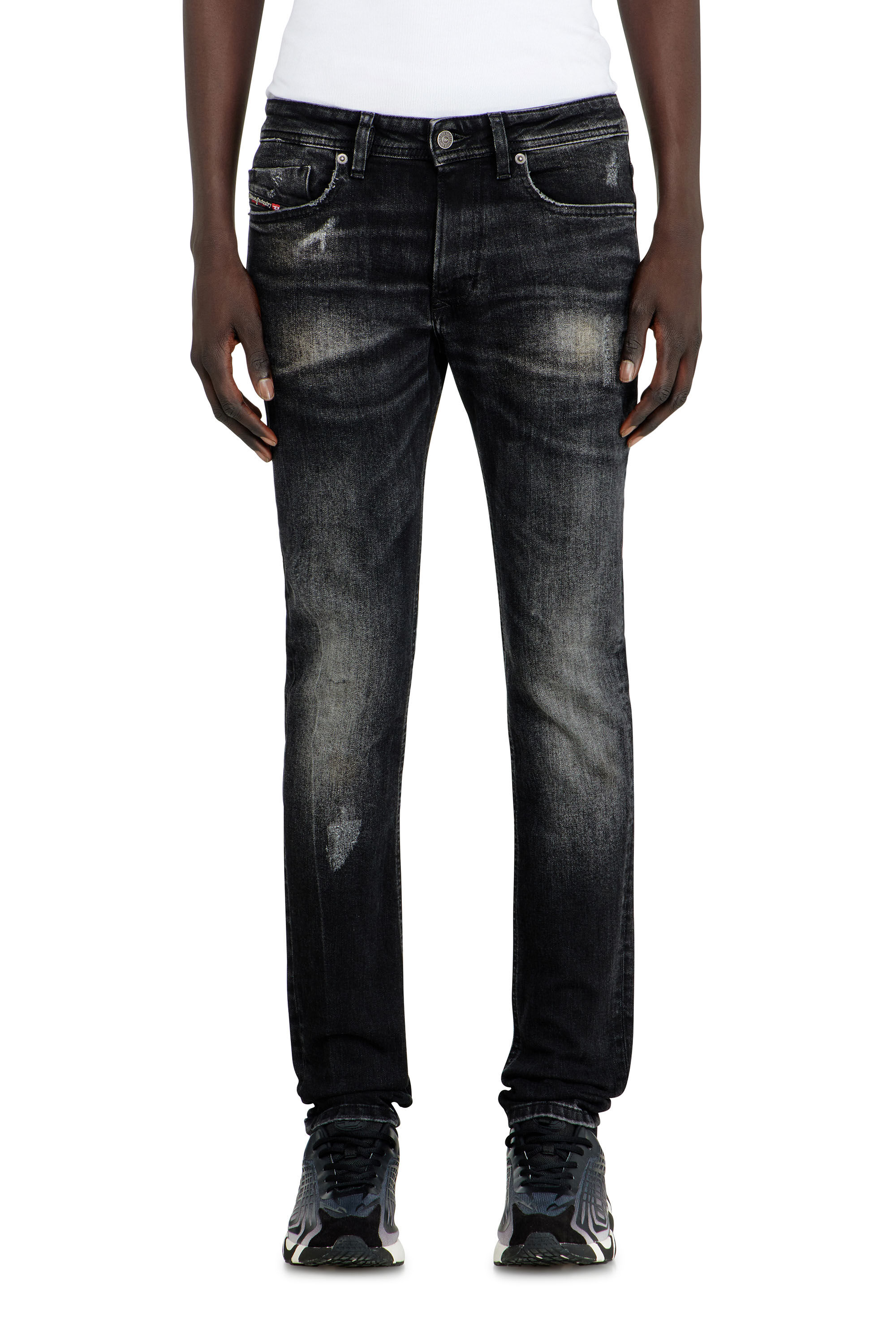 Men's Skinny Jeans | Black/Dark grey | Diesel 1979 Sleenker