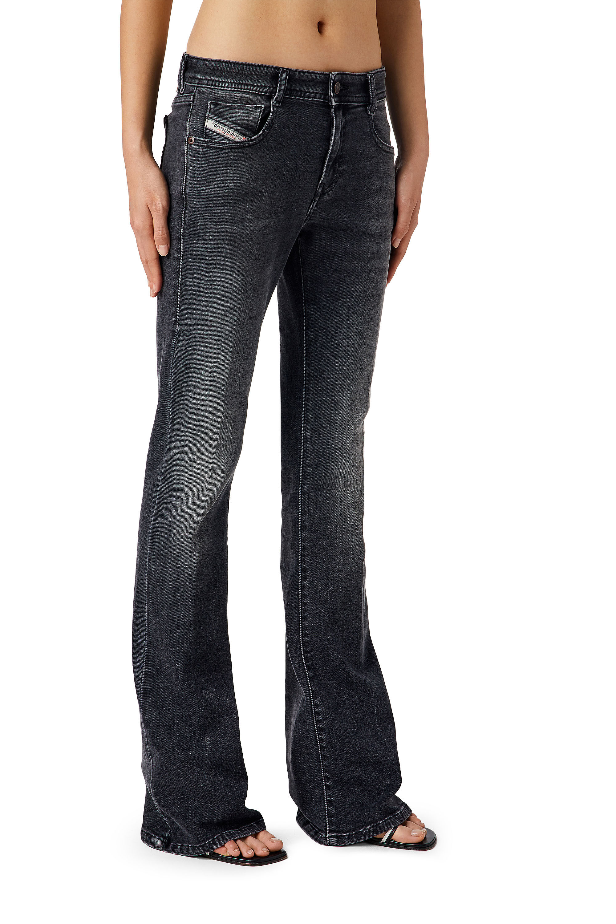 Donna Abbigliamento da Jeans da Jeans bootcut Bootcut and Flare JeansDIESEL in Denim di colore Nero 