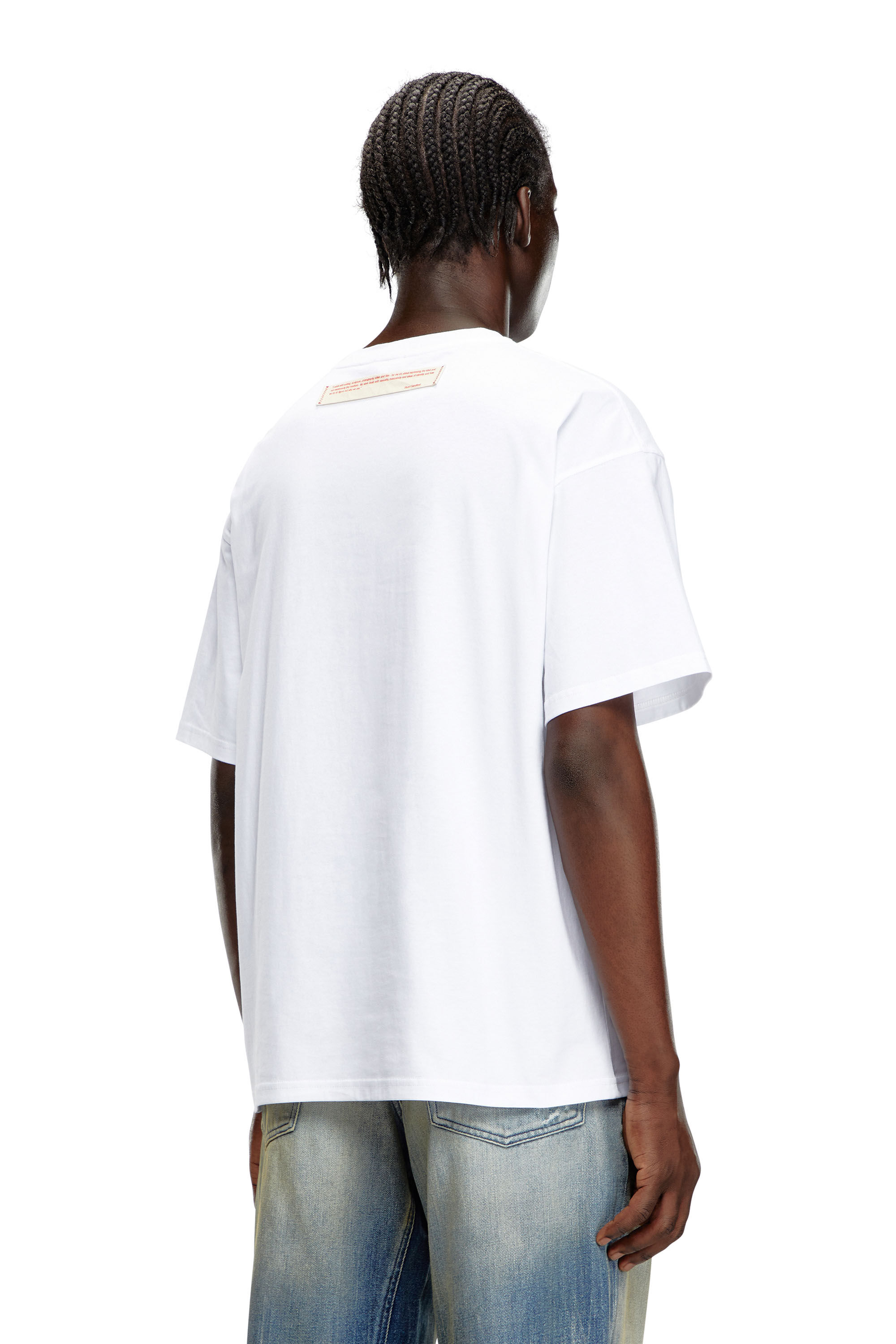 T shirt con patch polaroid Donna Bianco Diesel