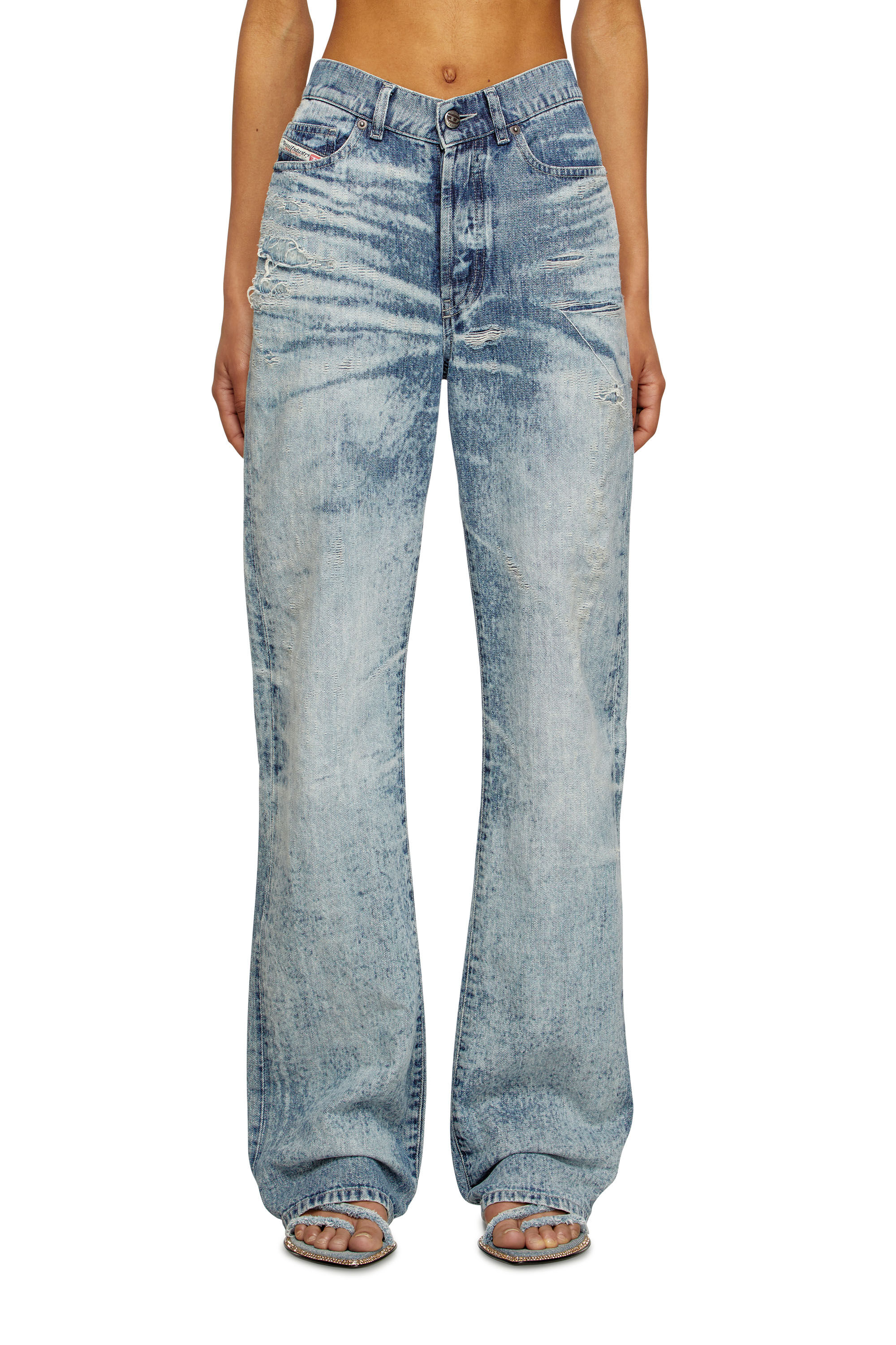 Diesel - Regular Jeans 1971 D-Sent 068TY Donna, Blu Chiaro - Image 2