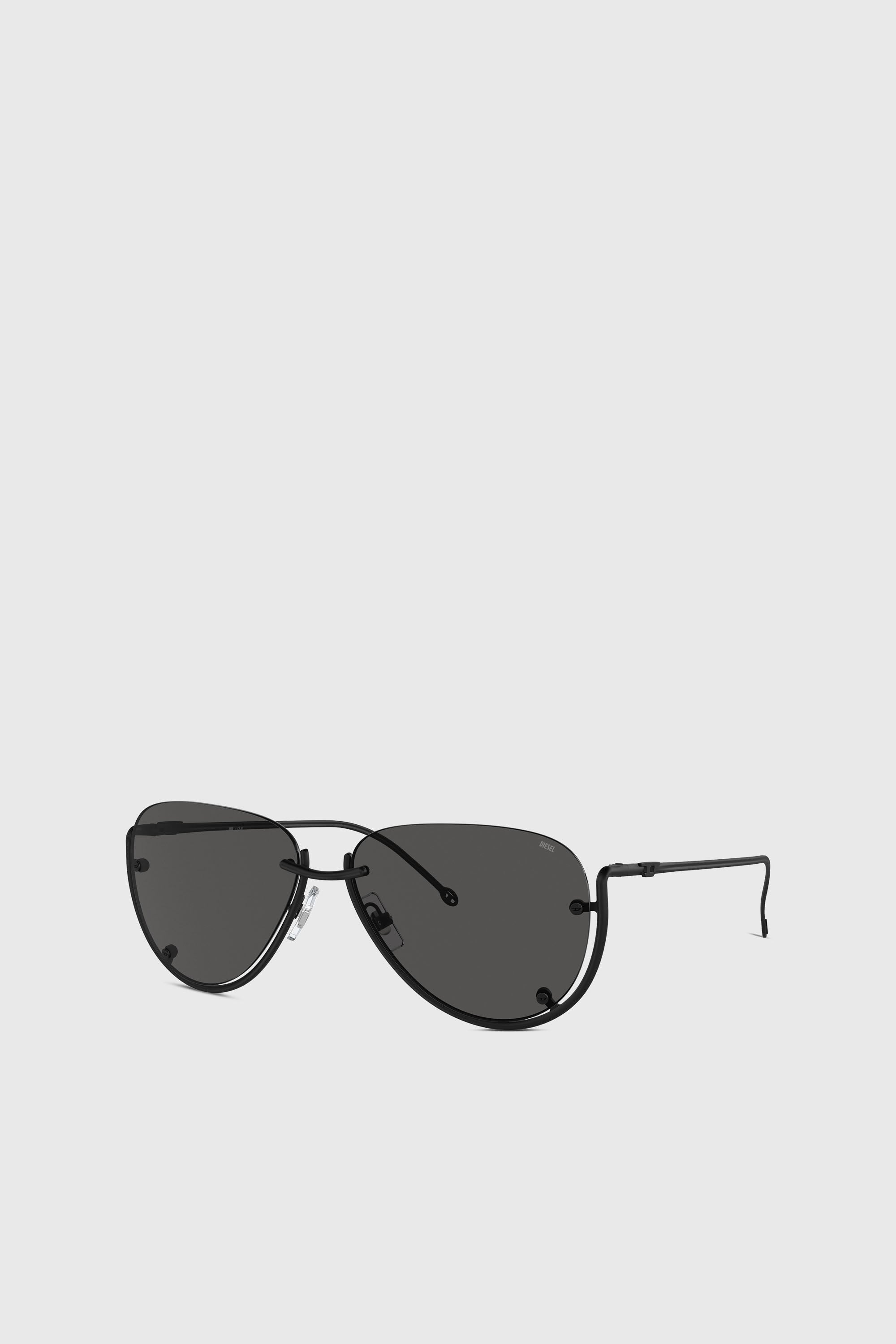 Diesel - 0DL1003, Occhiali da sole pilot Unisex in Nero - 5