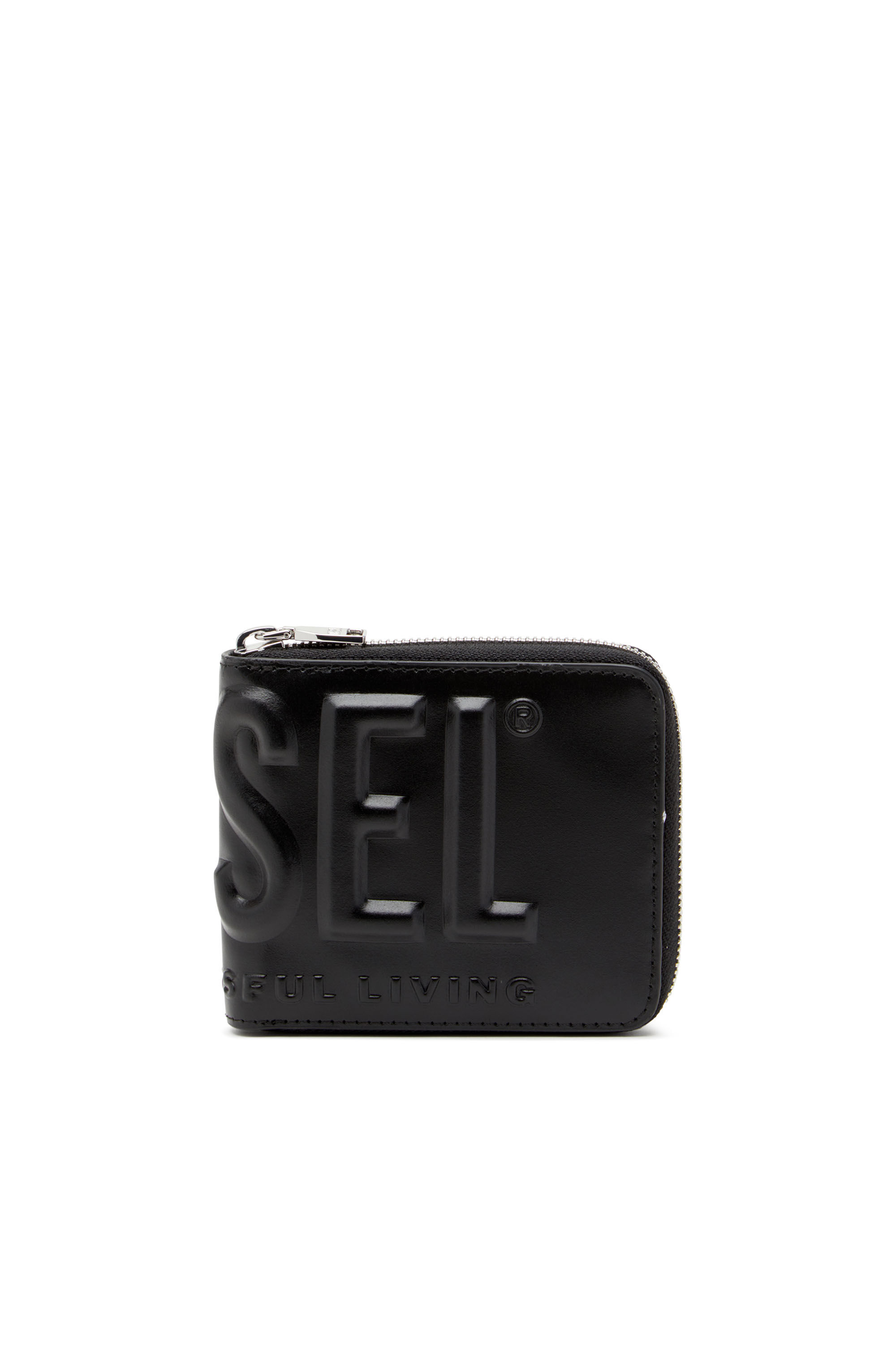 Diesel - DSL 3D- BI FOLD COIN ZIP XS, Nero - Image 1