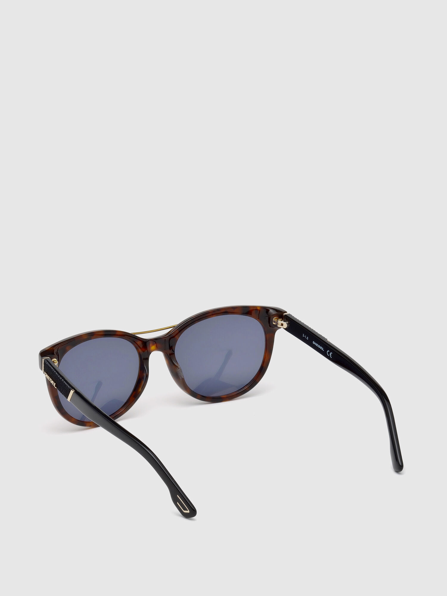Diesel - DL0213, Occhiali con dettagli in denim e metallo Donna in Marrone - 2