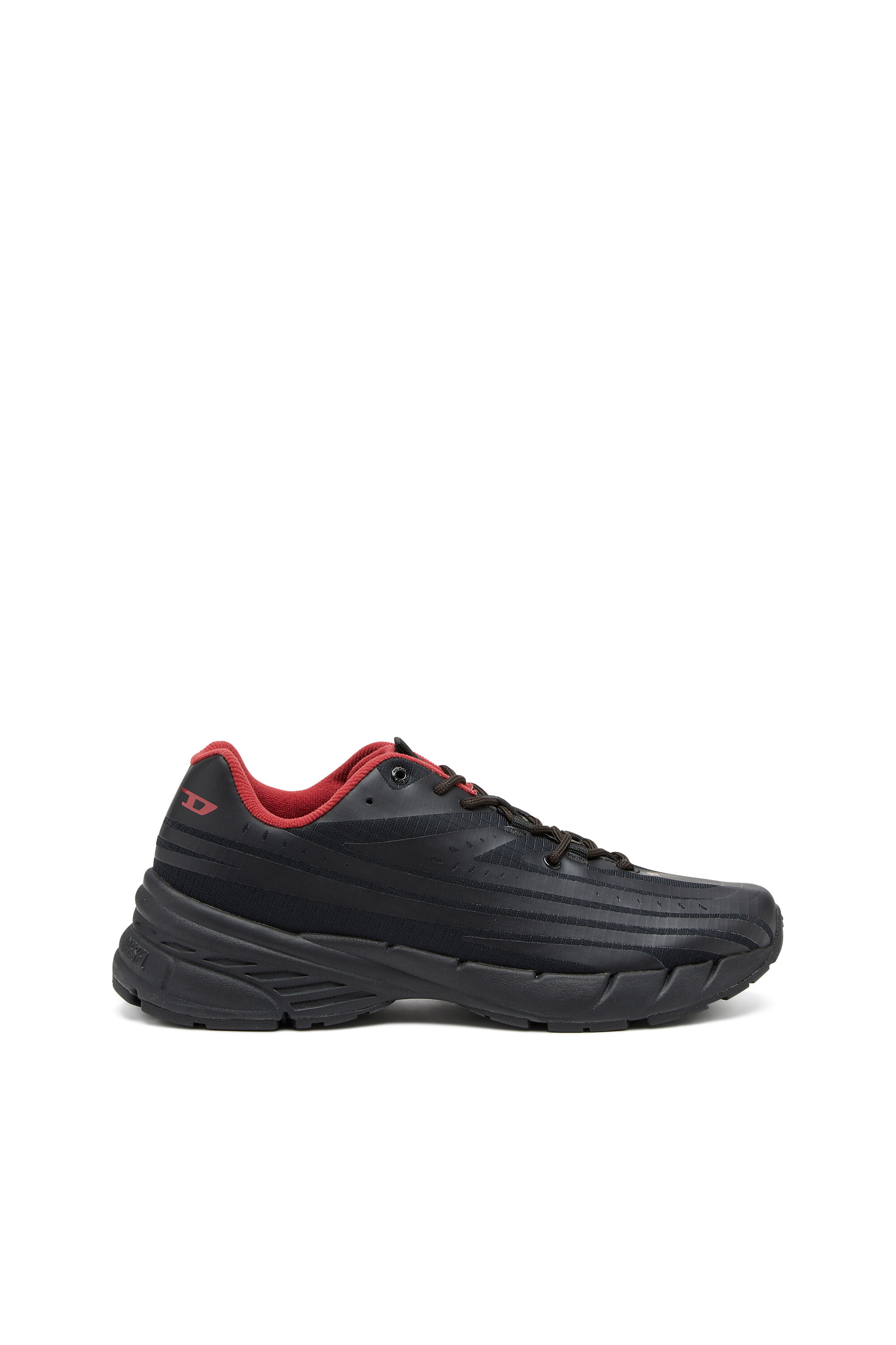 Diesel - D-AIRSPEED LOW, Uomo D-Airspeed Low-Sneaker a righe in ripstop coated in Nero - Image 1