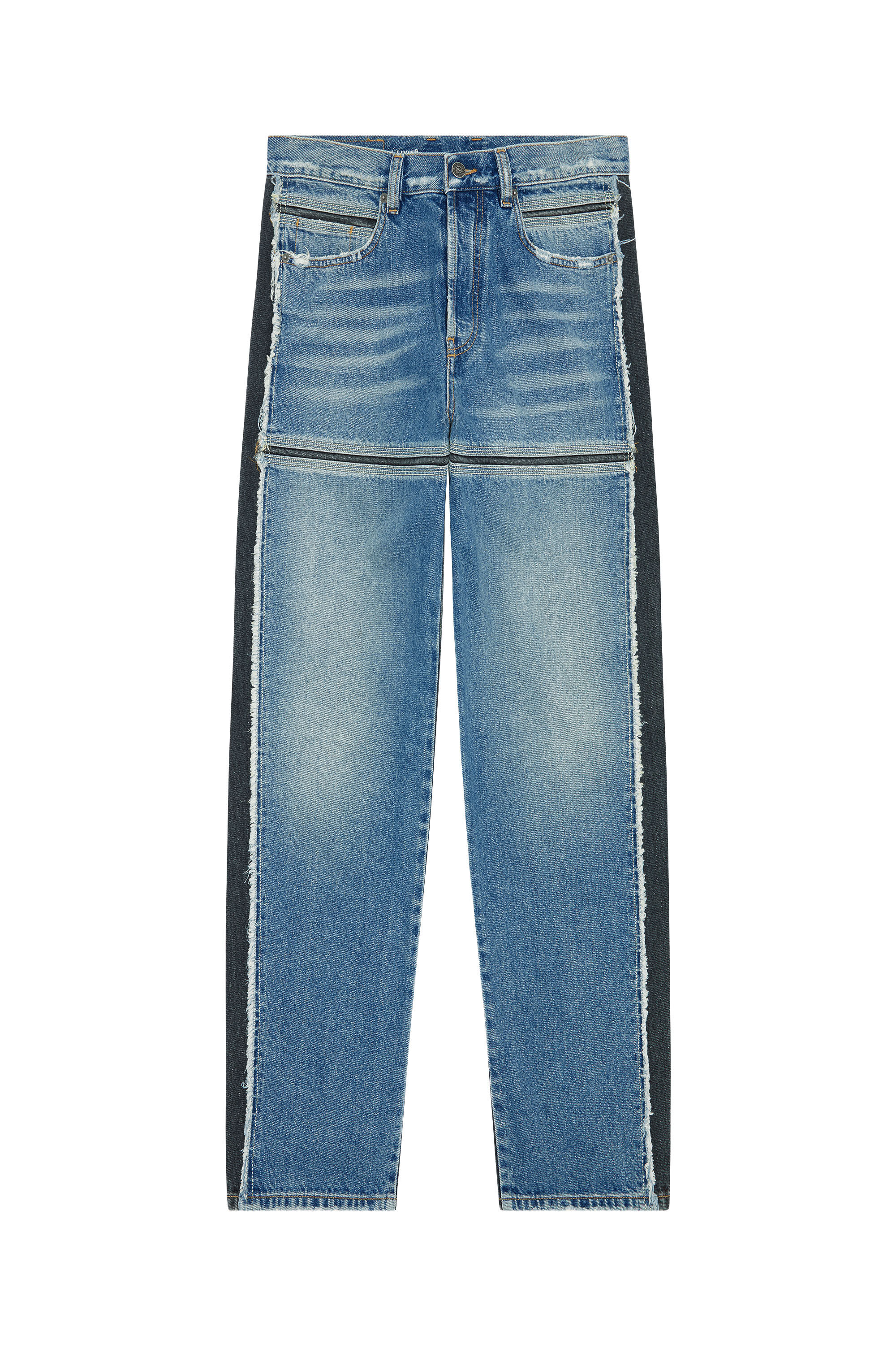 Diesel - Straight Jeans D-Mand 09F20 Uomo, Blu medio - Image 2