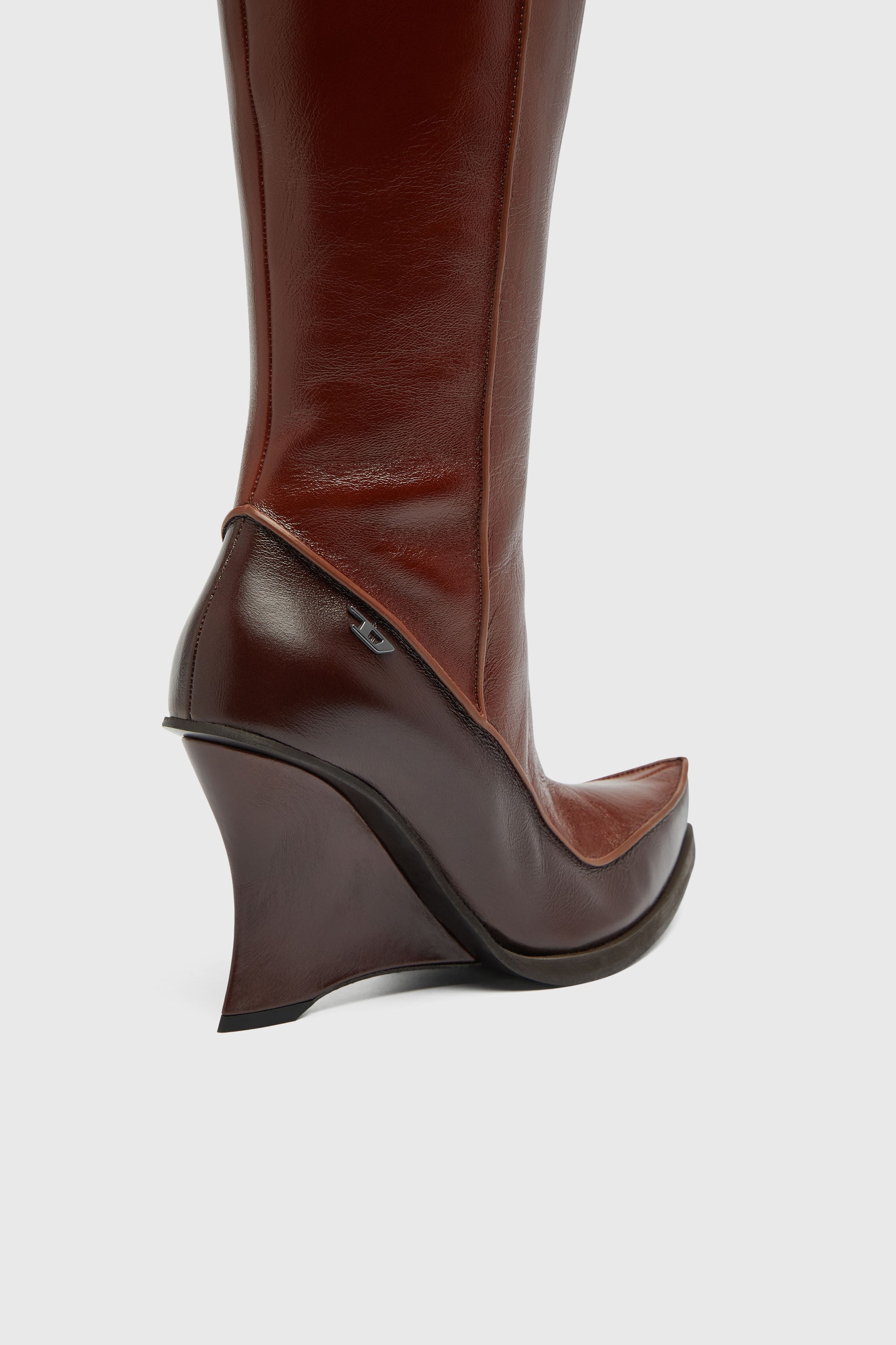 Diesel - D-LUCETTE-90-KB W, D-Lucette-Stivali al ginocchio in pelle Donna in ToBeDefined - 4