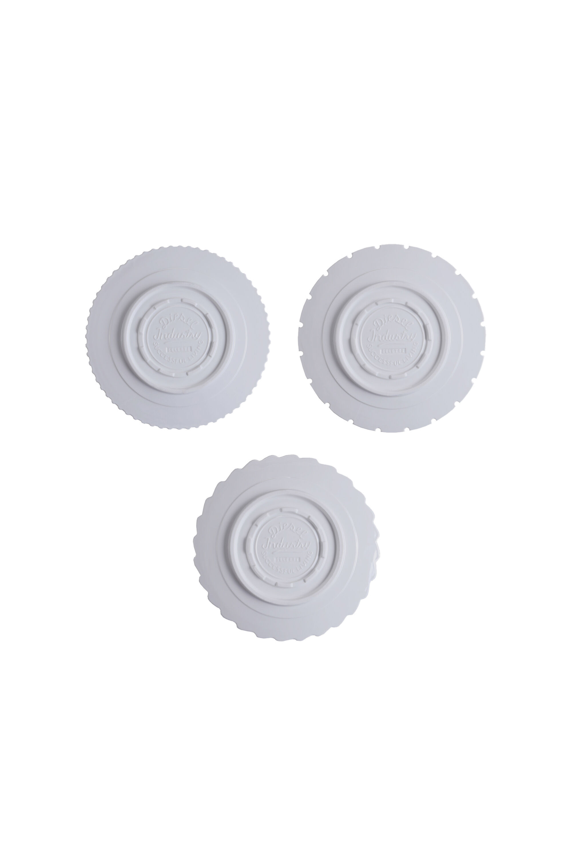 Diesel - 10915 MACHINE COLLEC, Set di tre piatti piani in porcellana Unisex in Bianco - 2