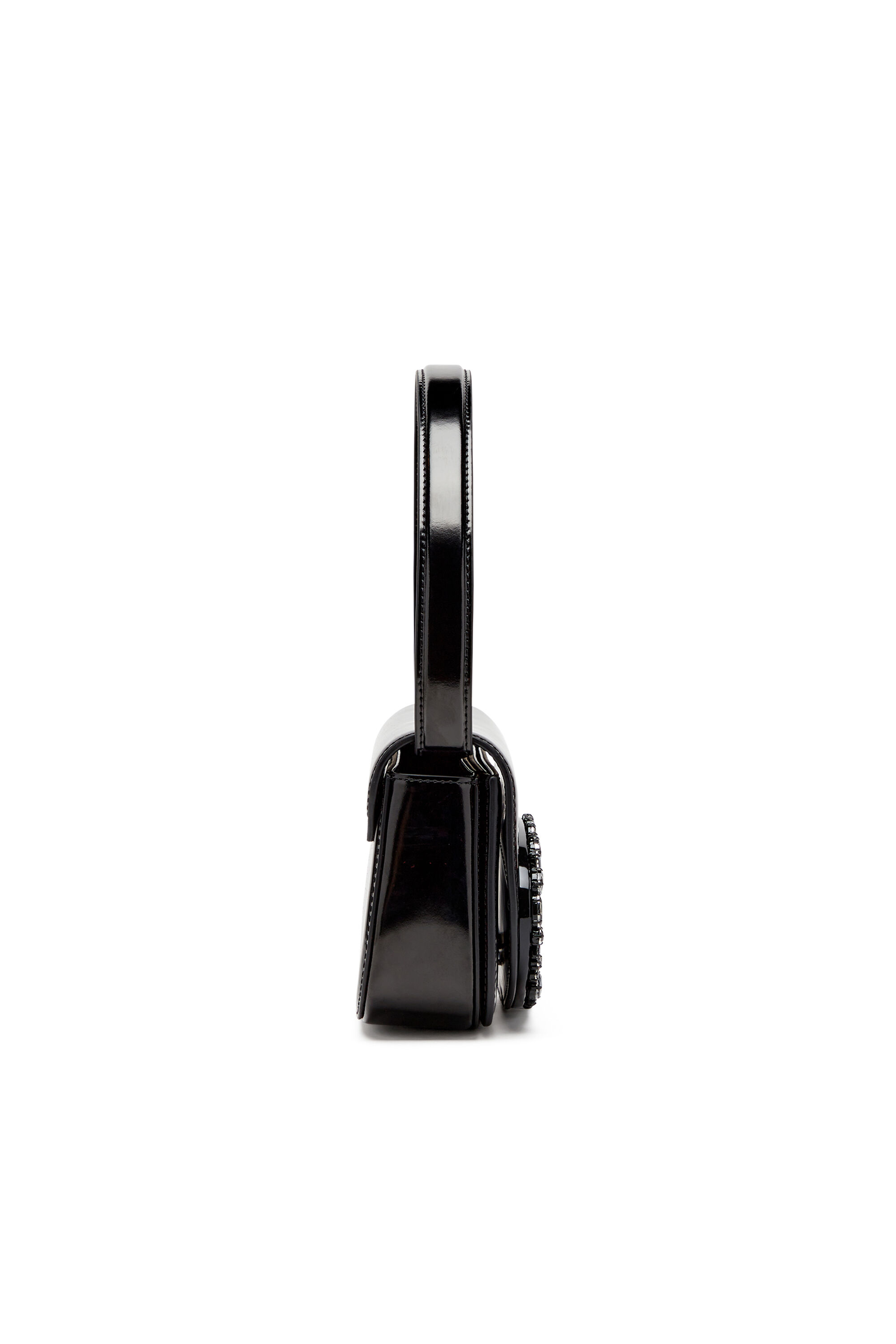 Diesel - 1DR, 1DR-Iconica borsa a spalla in pelle specchiata Donna in Nero - 4