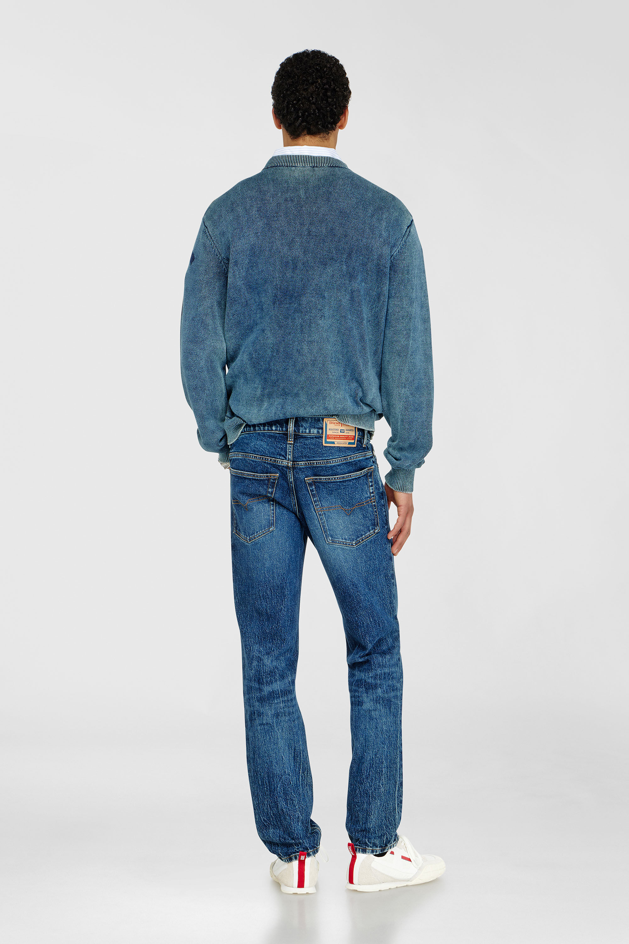 Diesel - Regular Jeans 2023 D-Finitive 0KBBQ Uomo, Blu Scuro - Image 3