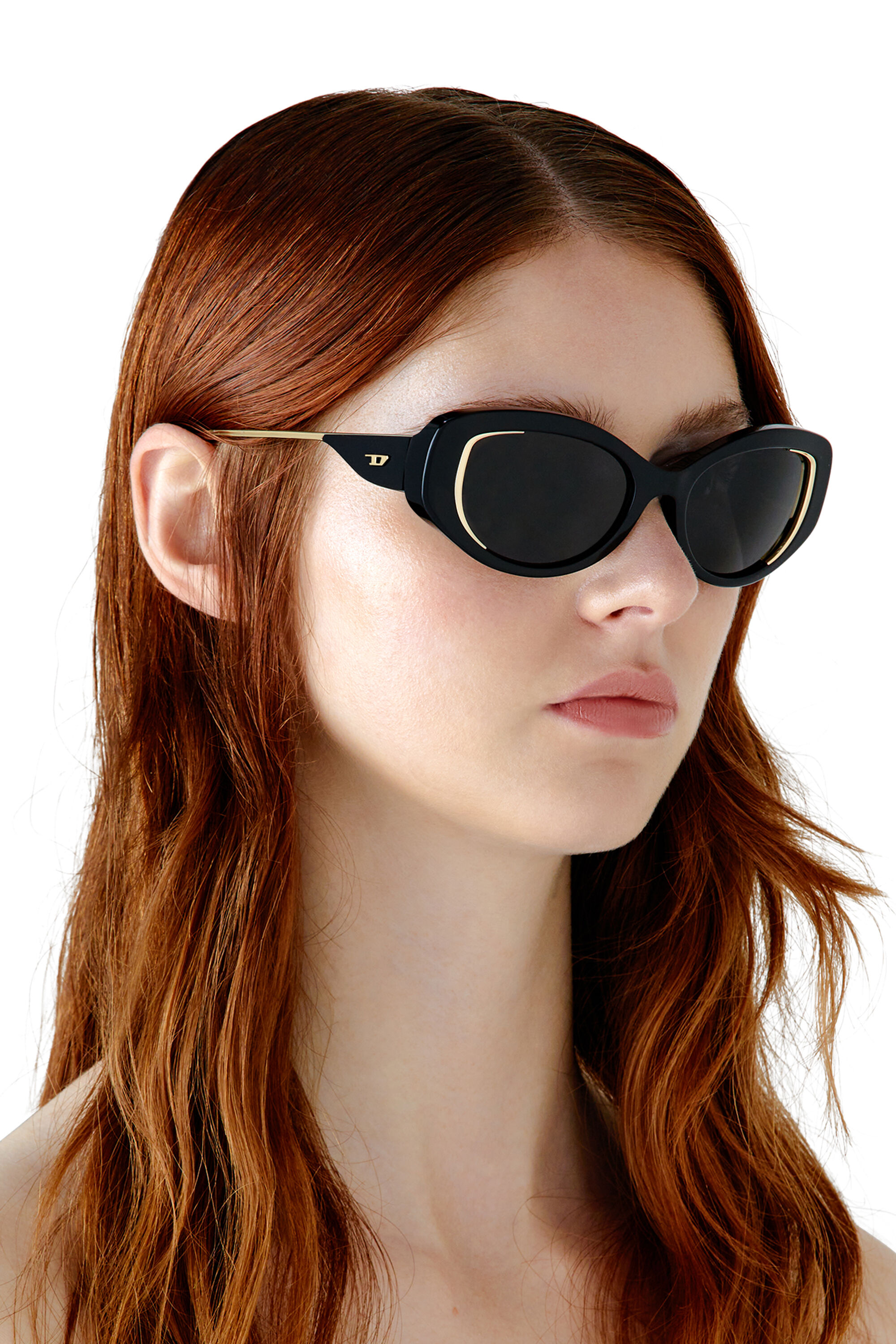 Occhiali cat eye neri sales