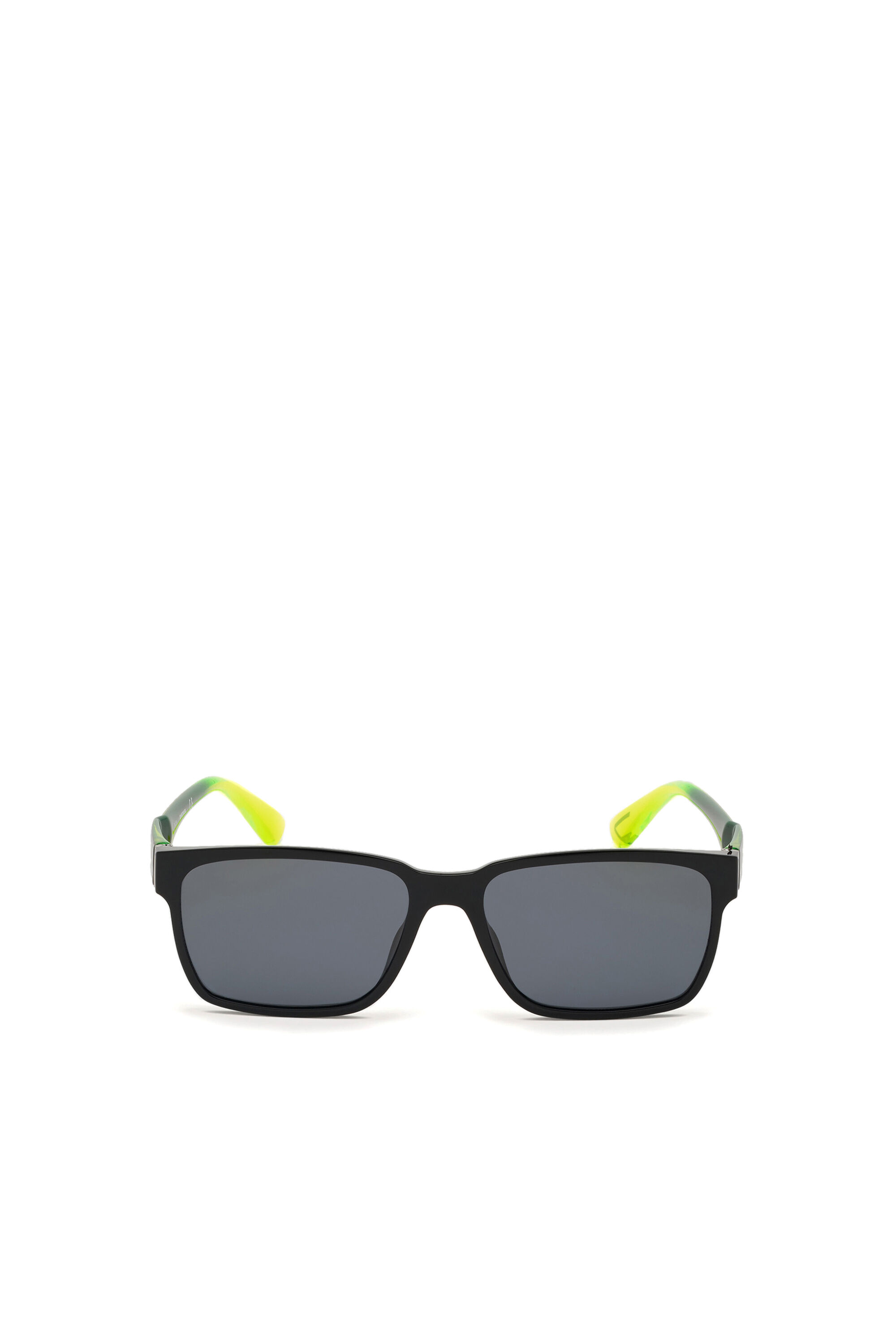 Diesel - DL0327, Occhiali squadrati con lenti polarizzate Uomo in Nero - 1