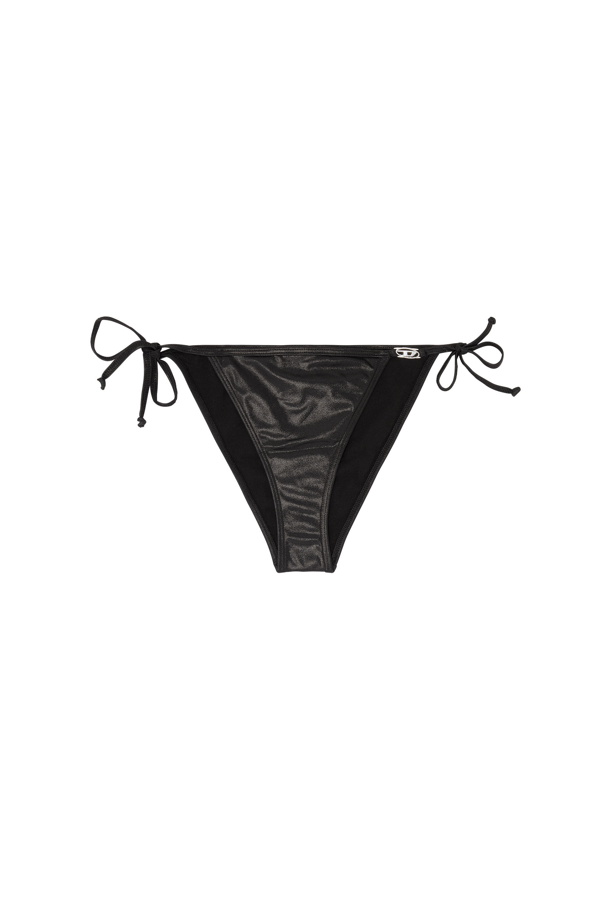 Diesel - BRIGITTES-DNM, Slip bikini con laccetti in tessuto brillante Donna in ToBeDefined - 4