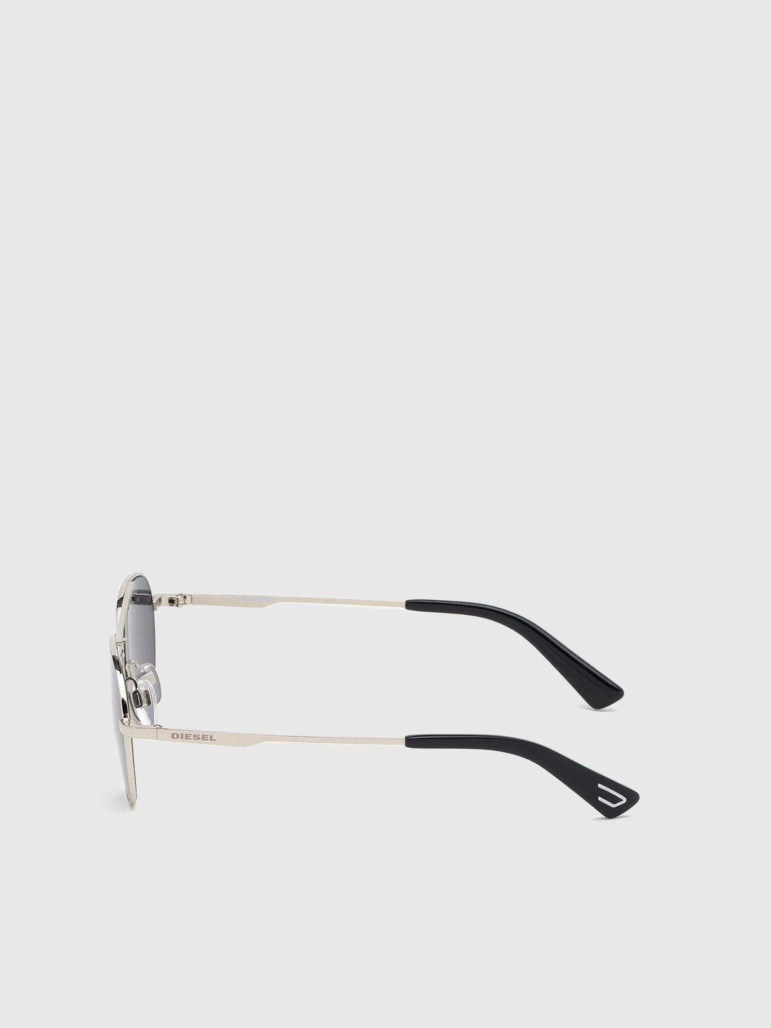 Diesel - DL0291, Occhiale pilot unisex in metallo Unisex in Argento - 3