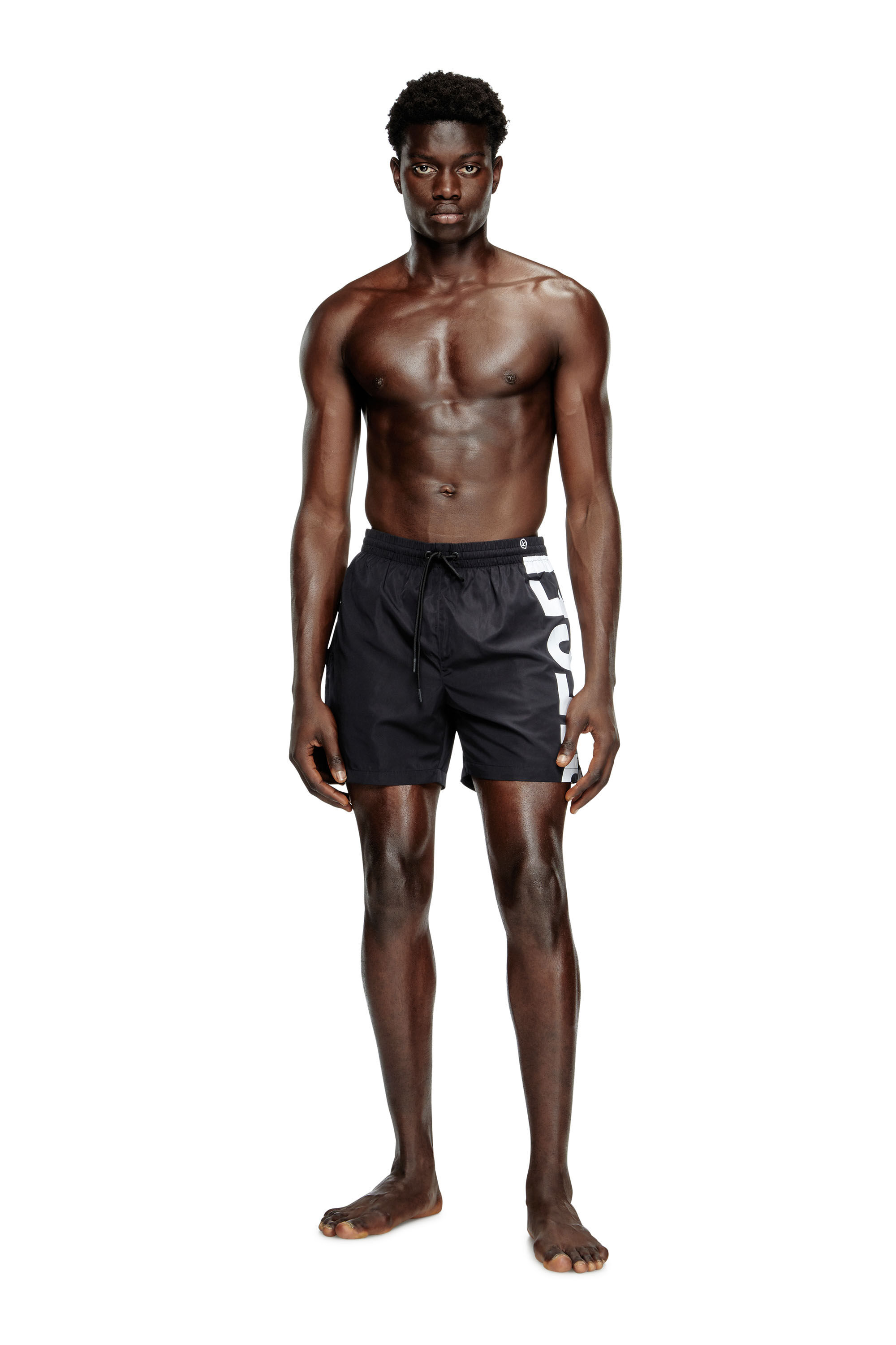 Diesel - RIO-41-D-CORE, Pantaloncini da mare con maxi logo Uomo in Multicolor - 2