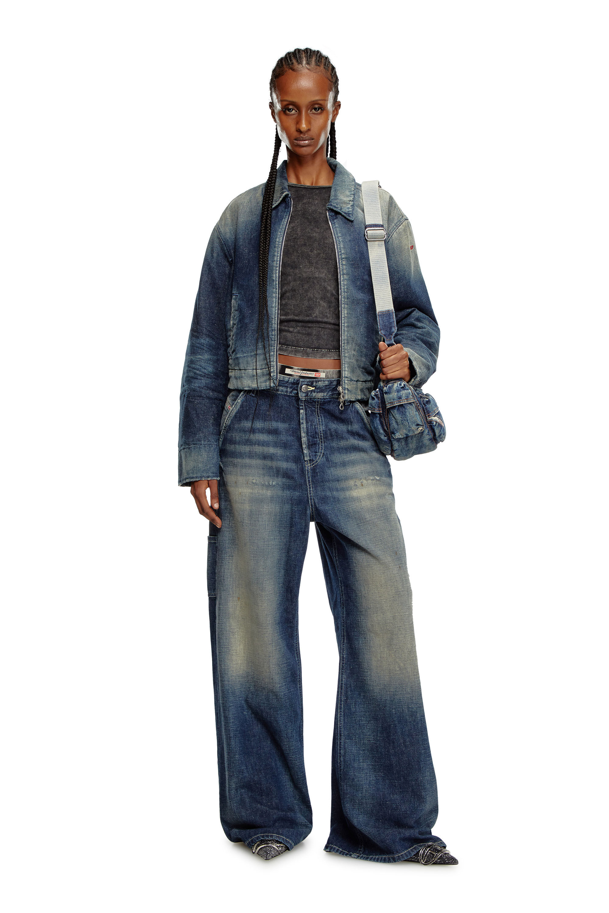 Diesel - Donna Straight Jeans 1996 D-Sire 09J91, Blu Scuro - Image 1