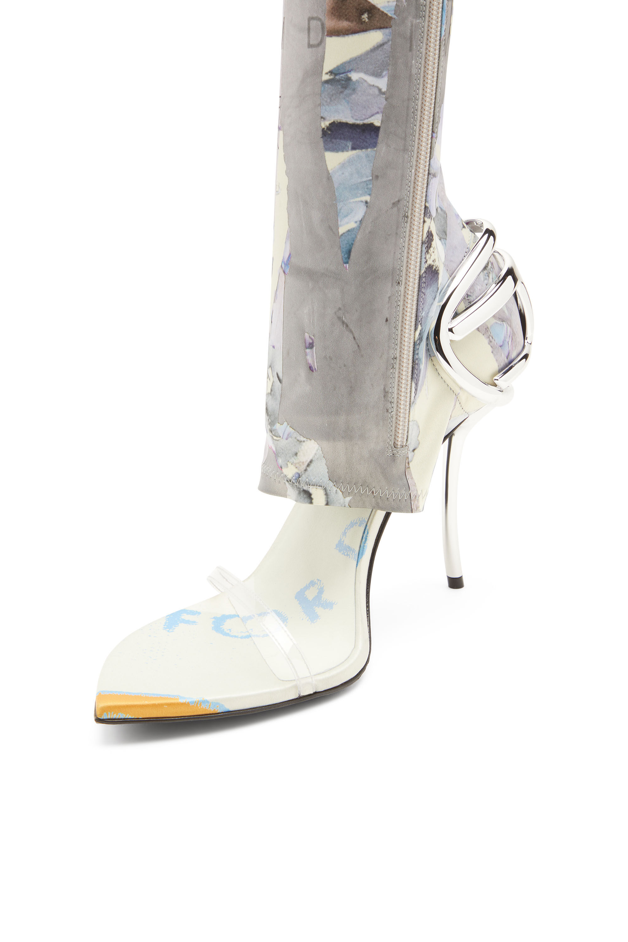 Diesel - D-TEN&HALF SDL KB, Sandali ibridi con stampa grafica Donna in Multicolor - 4