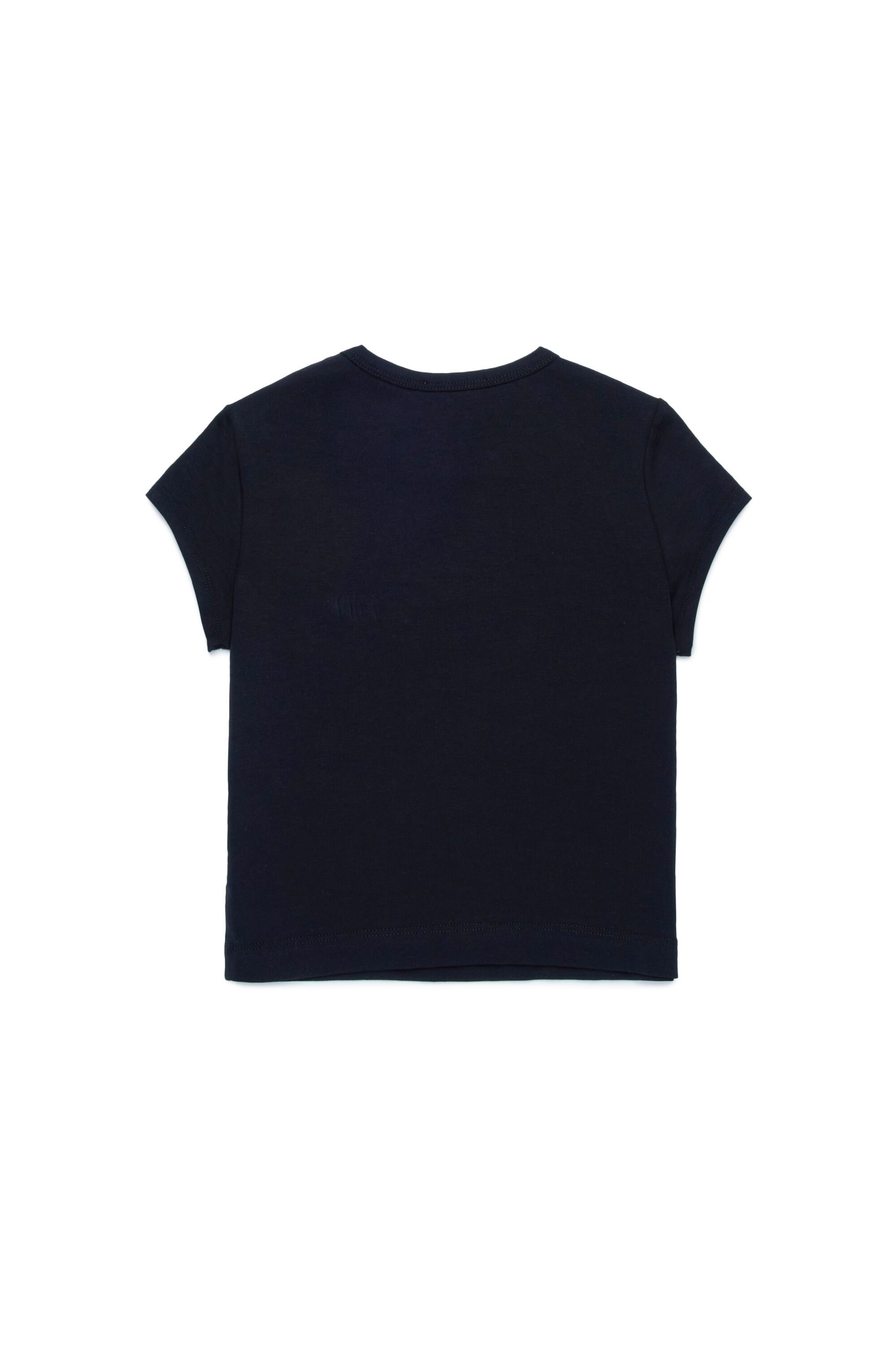 T-shirt con logo Oval D cut-out | Nero | Bambina 4-16 ANNI