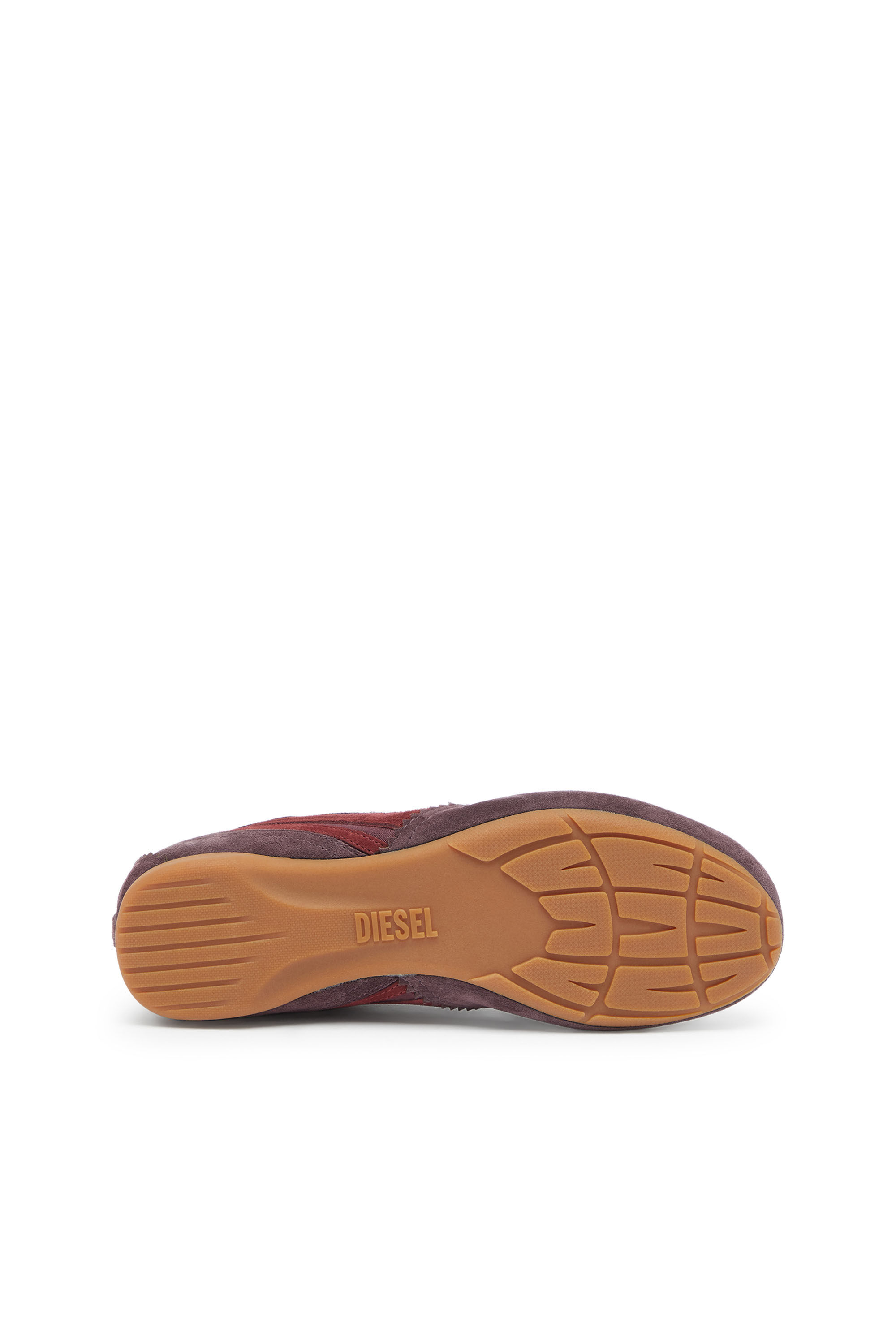 Diesel - D-MILE LOW II W, D-Mile - Sneaker flat con inserti in suede Donna in Rosso - 5