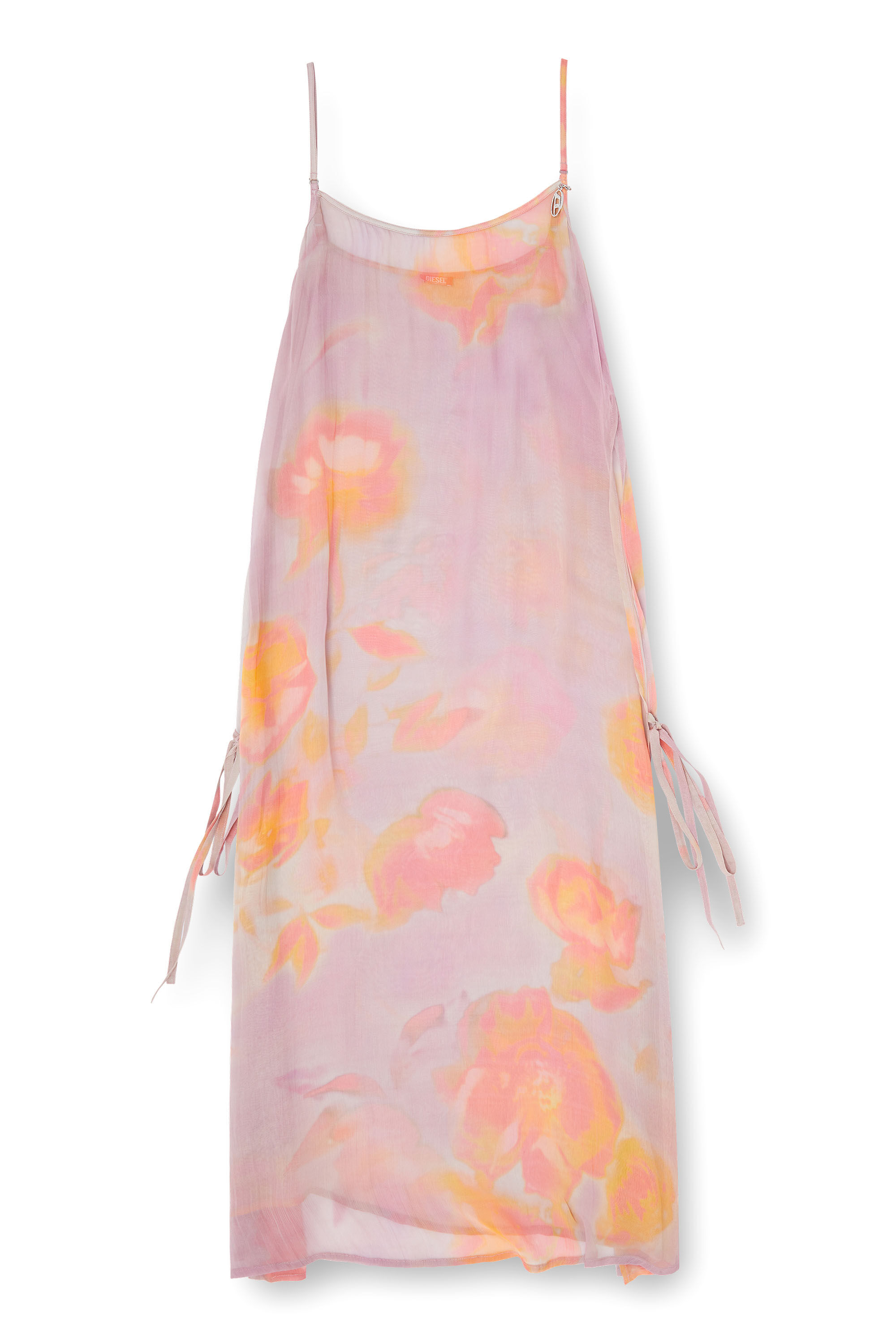 Diesel - VANYA-UTLT, Abito copricostume in chiffon floreale Donna in ToBeDefined - 5