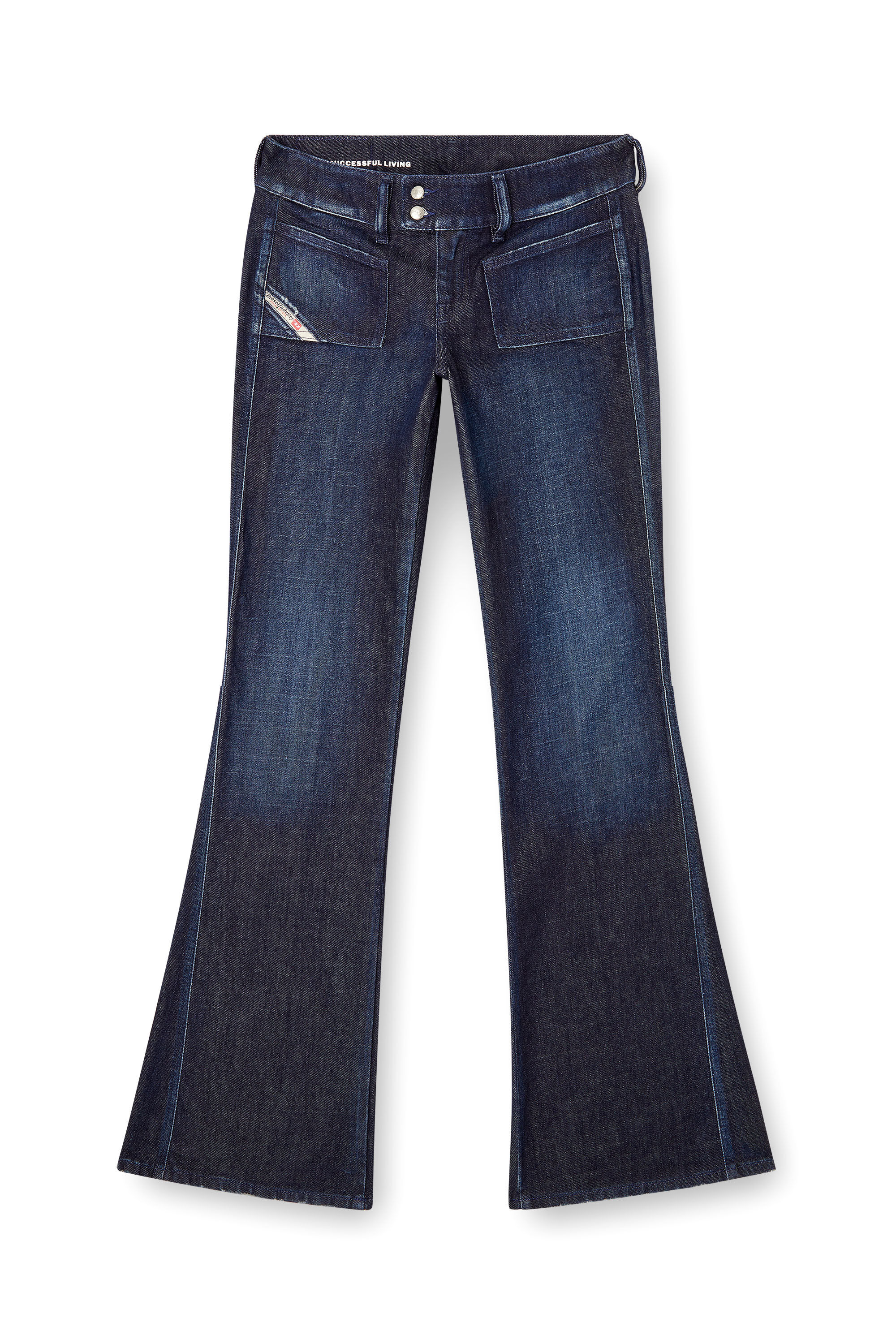 Diesel - Bootcut Jeans D-Hush 09M19 Donna, Blu Scuro - Image 2