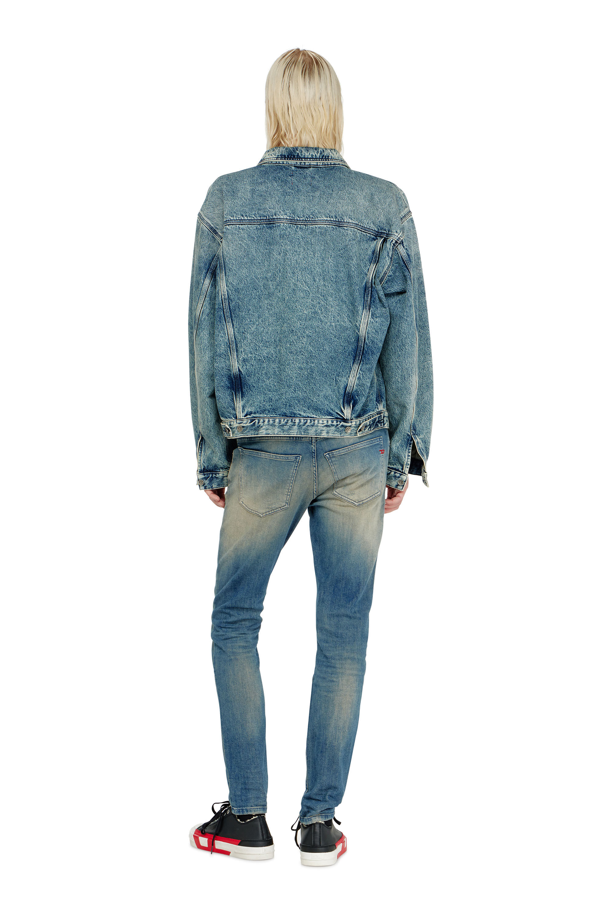 Diesel - Slim Jeans 2019 D-Strukt 0KBBW Uomo, Blu medio - Image 3