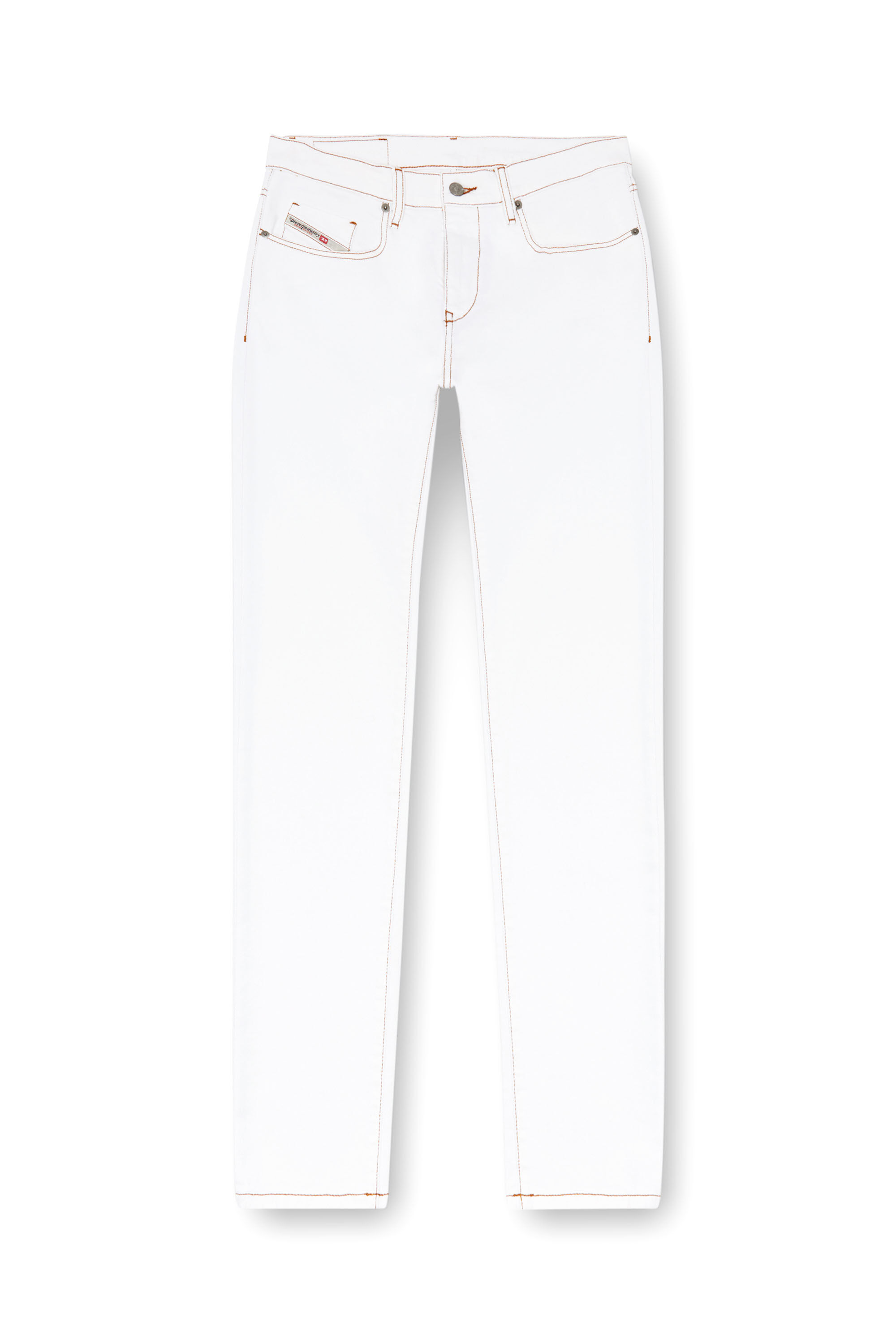 Diesel - Slim Jeans 2019 D-Strukt 09K05 Uomo, Bianco - Image 2