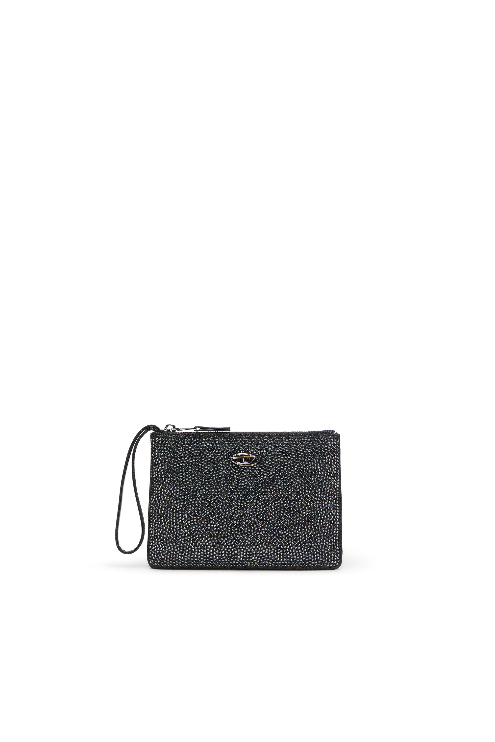 Pochette in tessuto lurex con cristalli Donna | Multicolor | Diesel