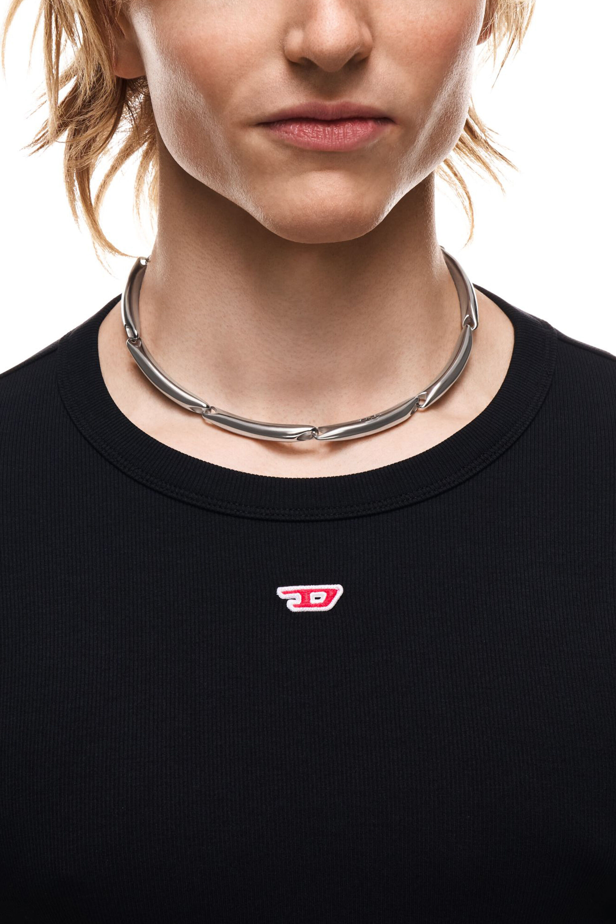 Diesel - DX1697040 JEWELLERY, Collana a catena in acciaio inox Unisex in Argento - 4