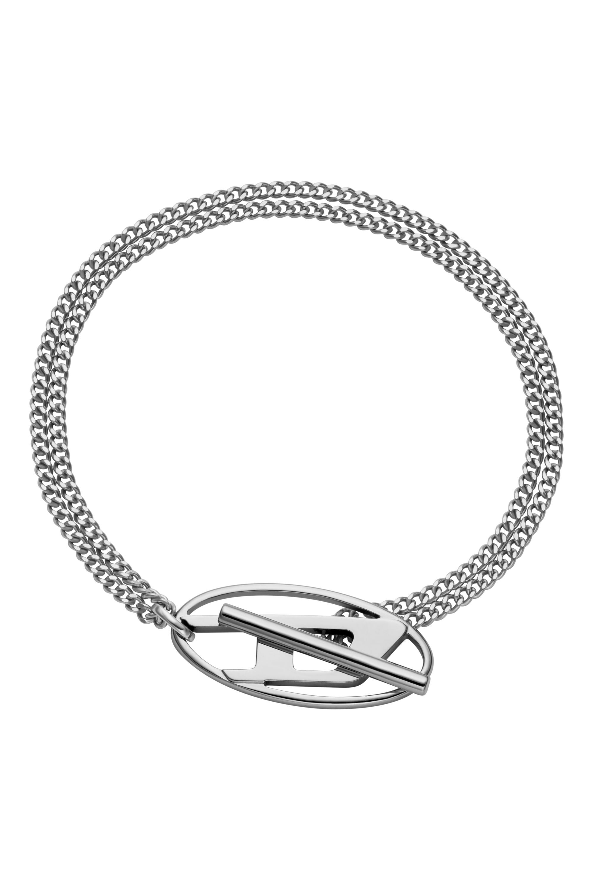 Diesel - DX1535040, Bracciale a catena in acciaio inossidabile Unisex in Argento - 1