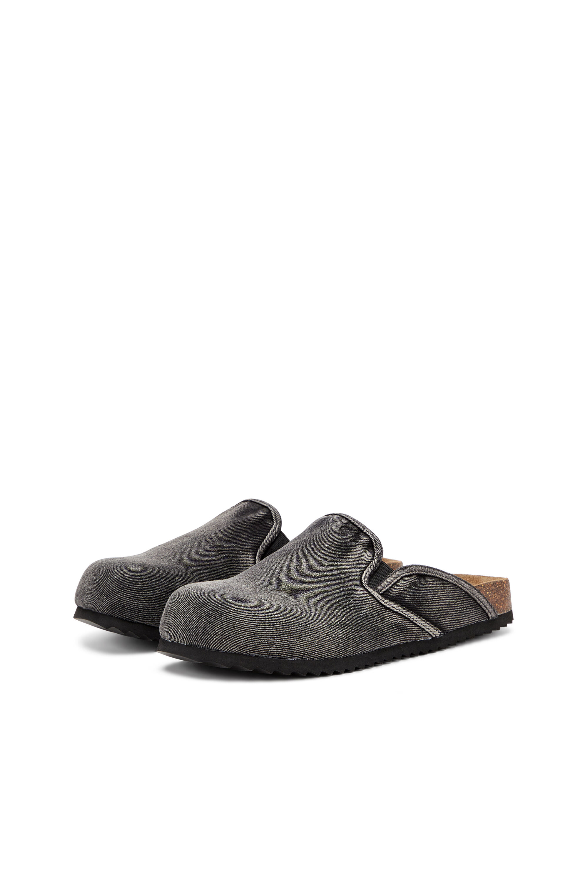 Diesel - D-WOODSTOCK SLIP-ON, D-Woodstock-Mule in denim Uomo in Nero - 8