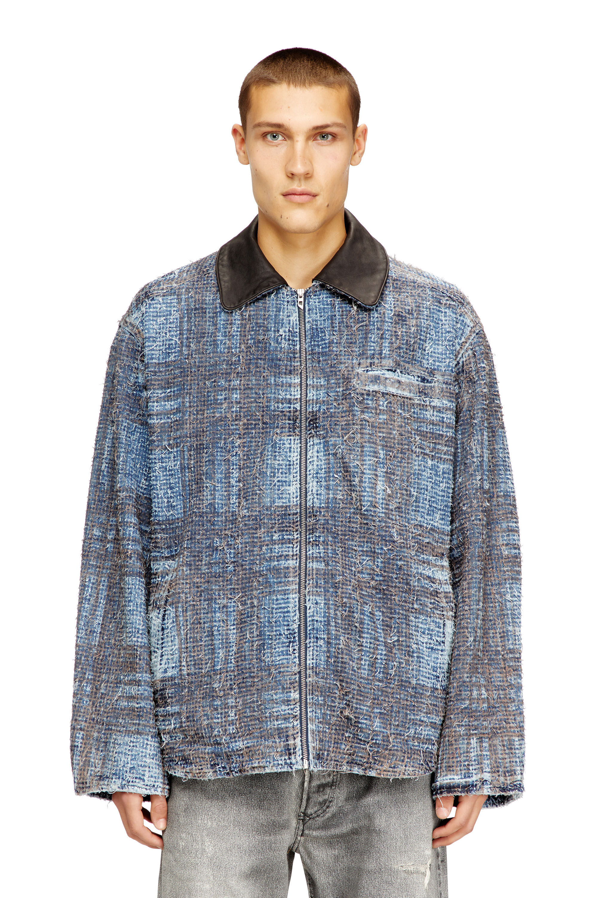 Diesel - D-IVAR-S1, Giacca in denim bouclé Uomo in ToBeDefined - 2
