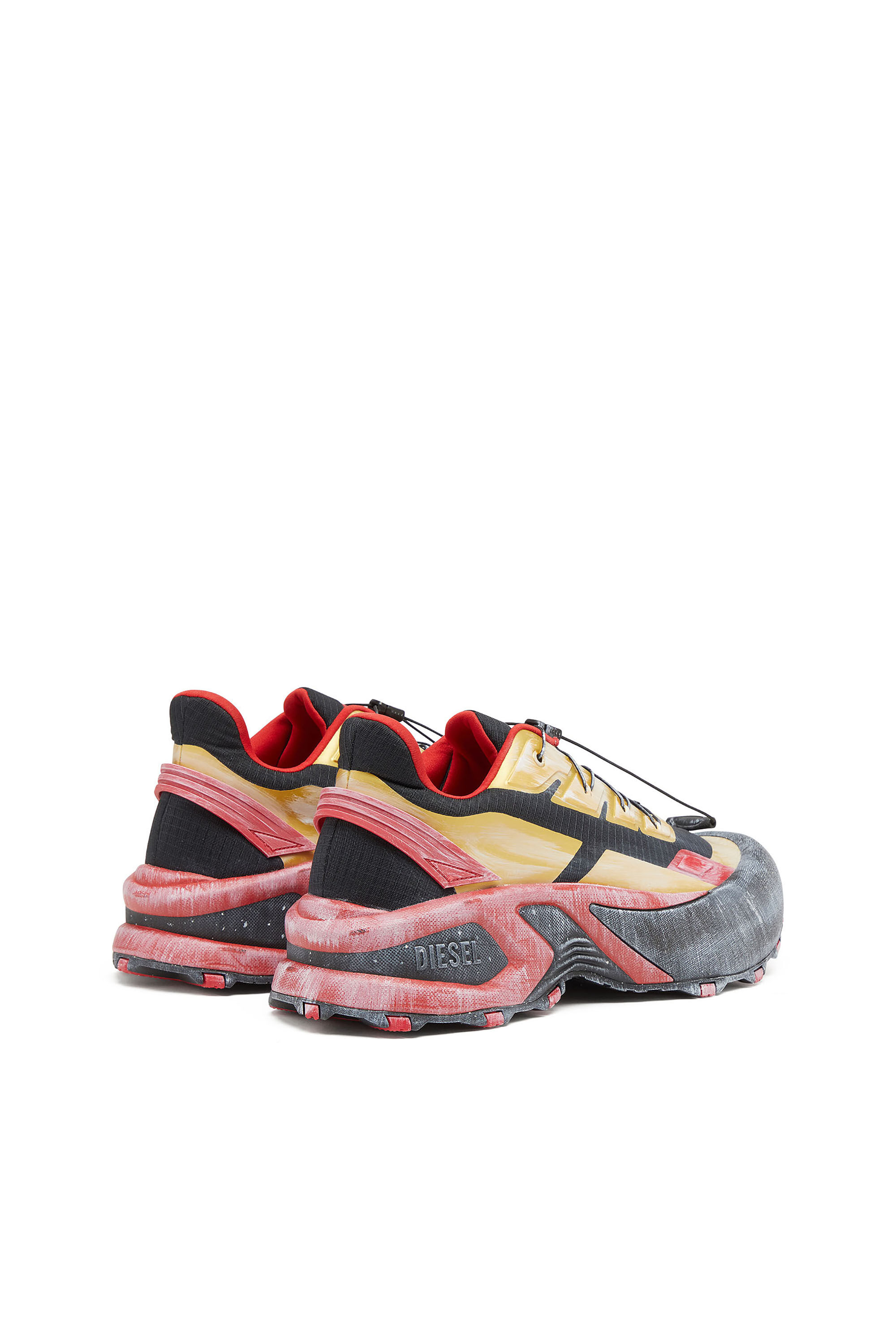 Diesel - D-CAGE RUNNER, D-Cage-Distressed chunky sneakers in ripstop Uomo in Multicolor - 3